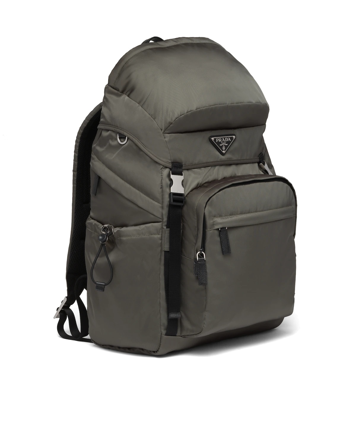 Re-Nylon and Saffiano leather backpack - 3