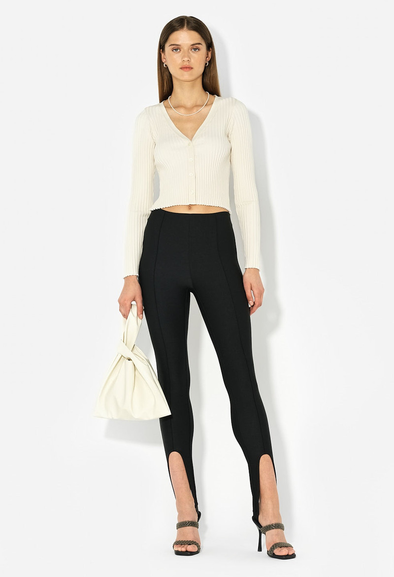 John Elliott GINZA RIB CROPPED CARDIGAN outlook