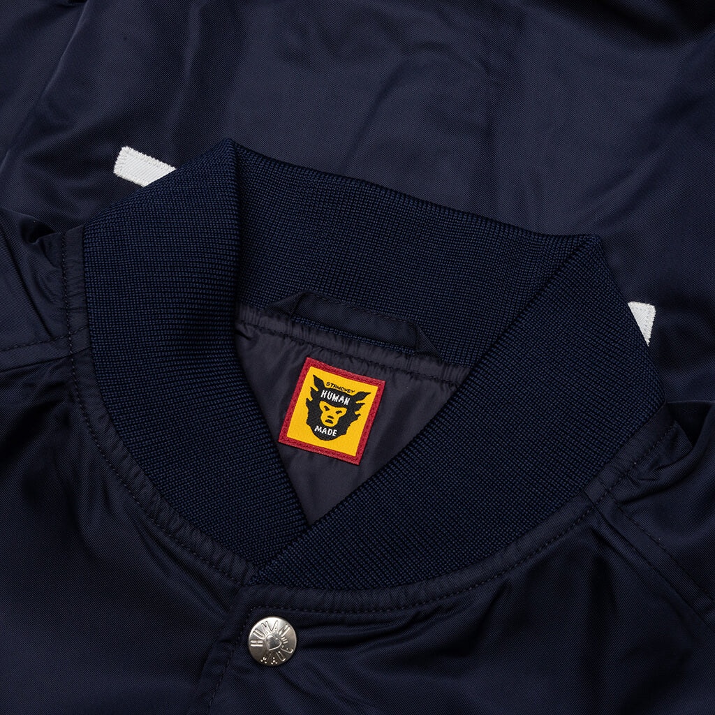 NYLON STADIUM JACKET - NAVY - 3