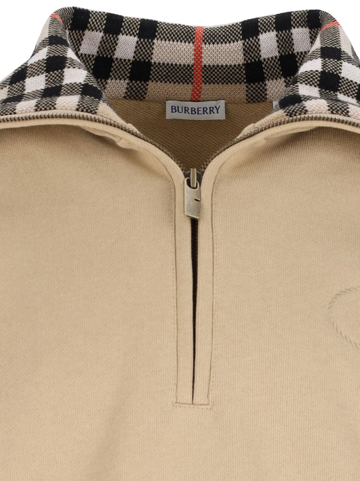 'CHECK' ZIP SWEATER - 3