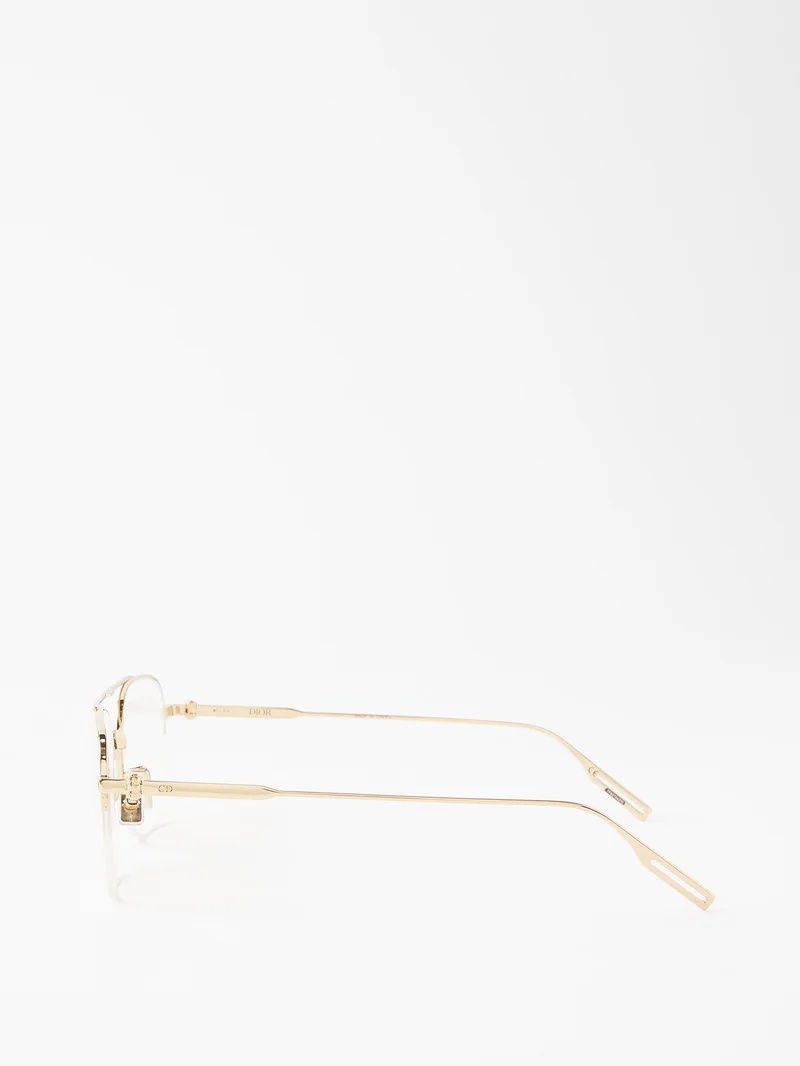 NeoDior aviator metal glasses - 6