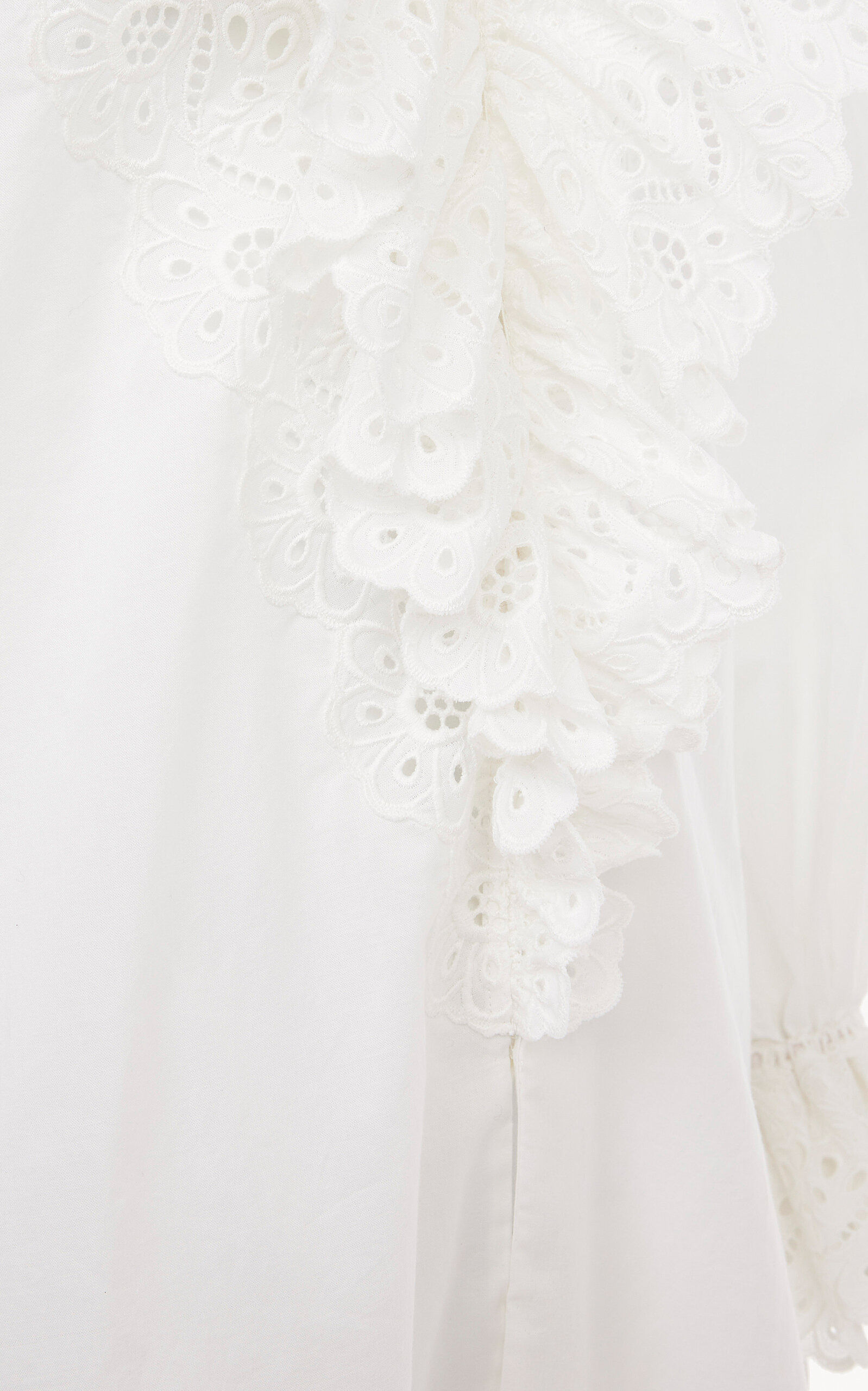 Ruffled Cotton Top white - 5