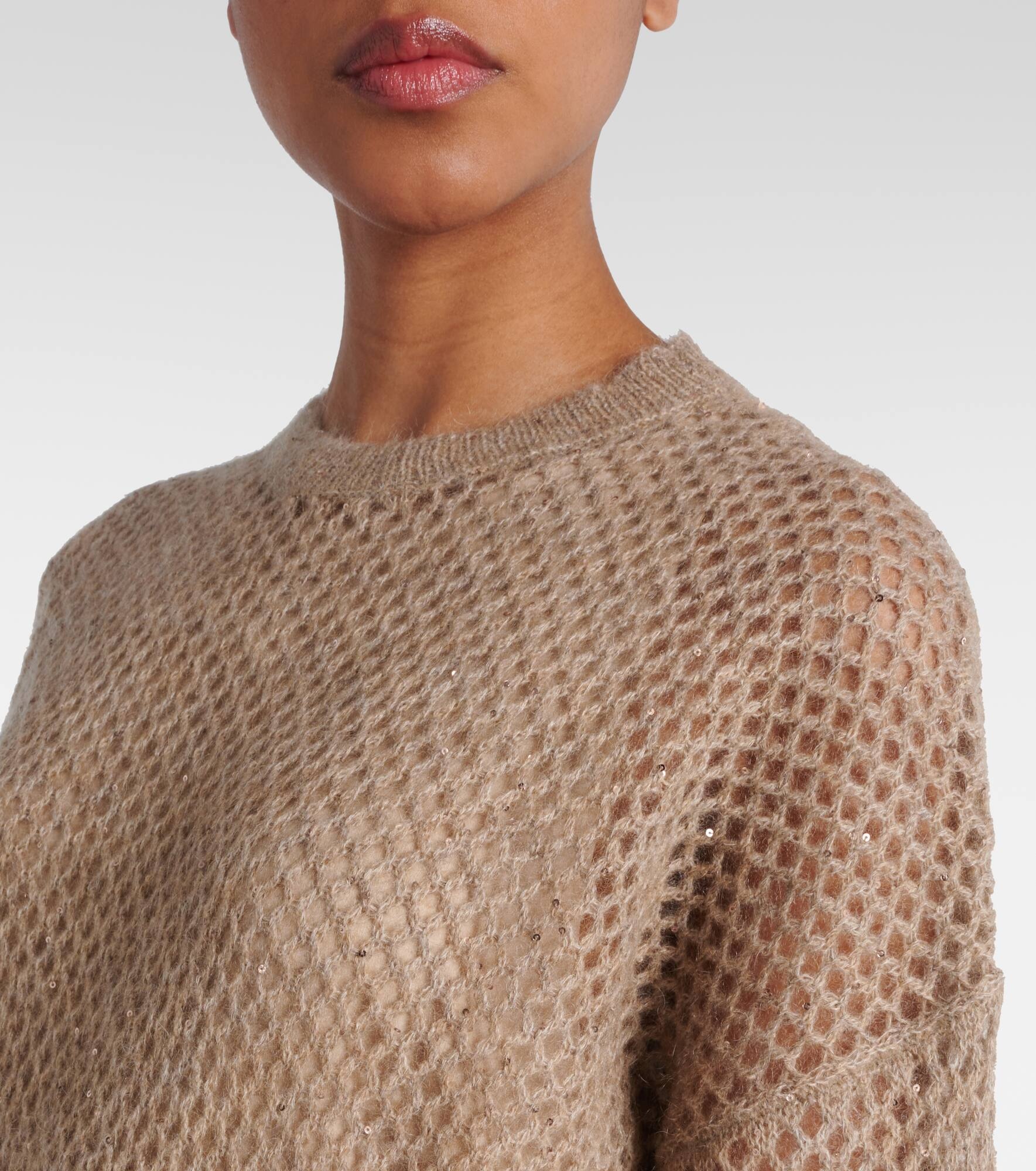 Belted knitted midi dress - 4