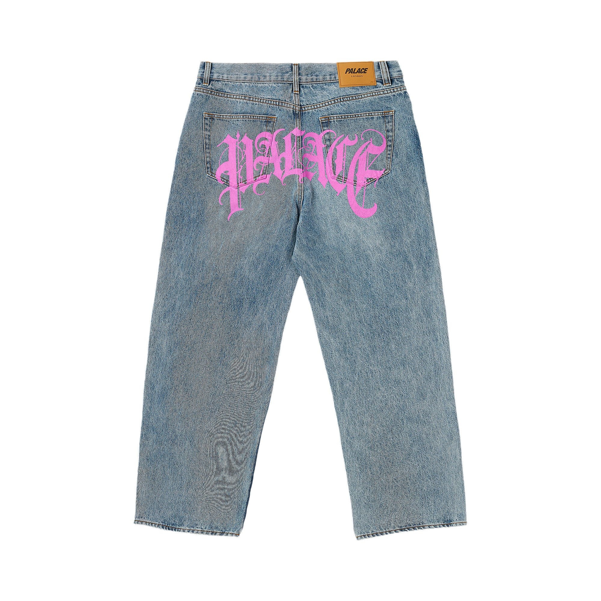 Palace El Script P90 Baggy Jean 'Stone Wash' - 2