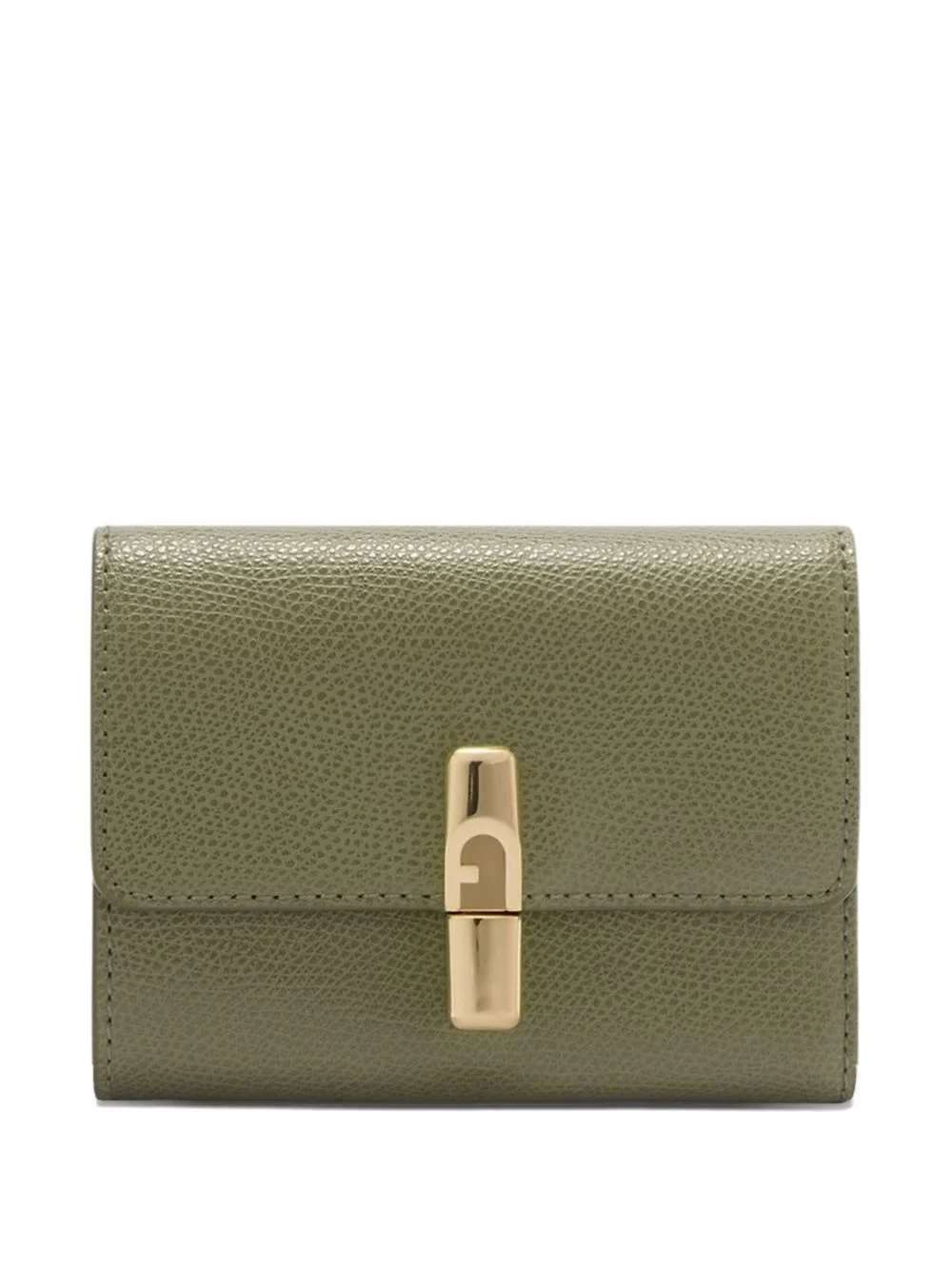 small Iride grained logo wallet - 1