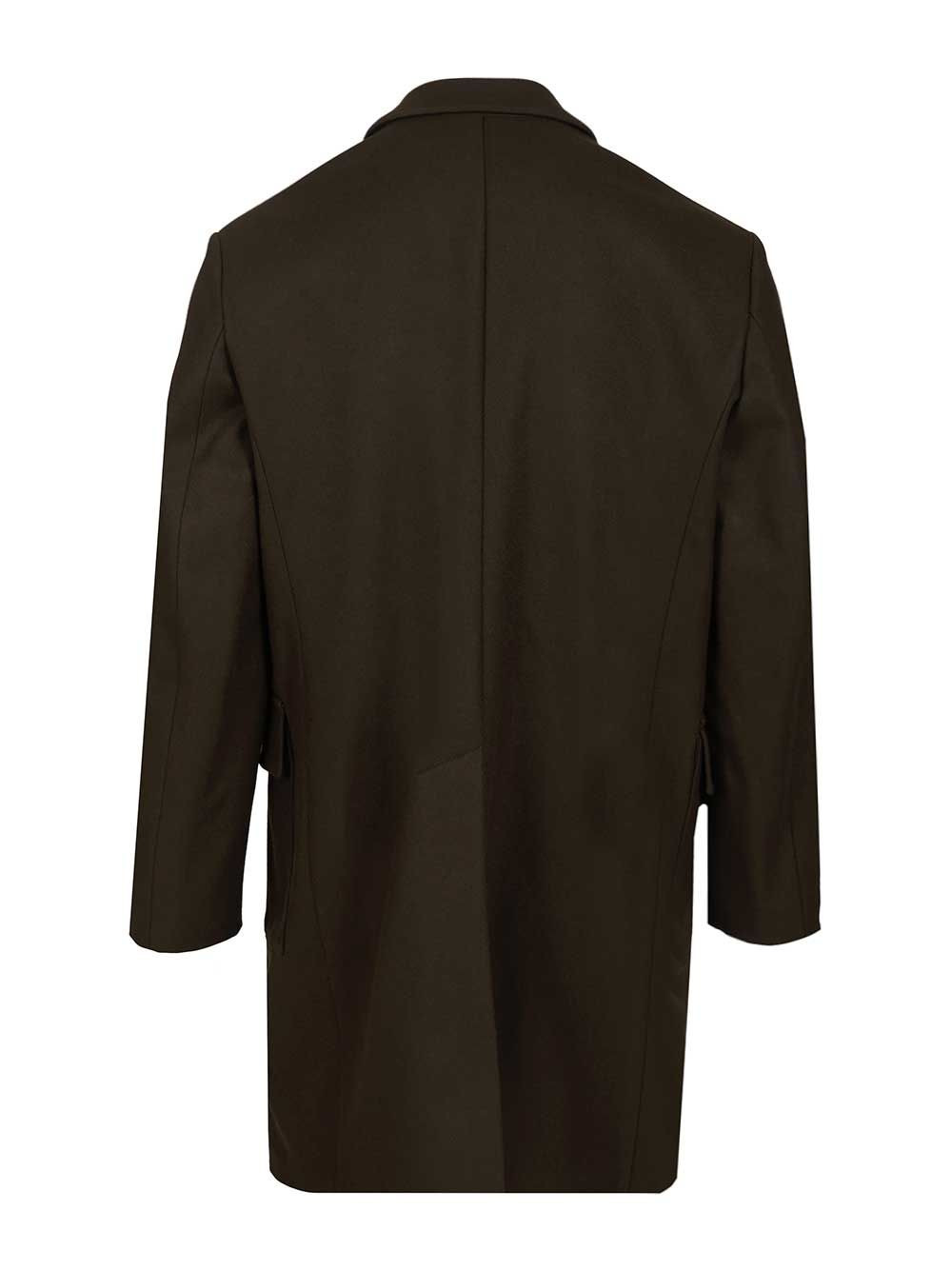 Cappotto Doppio Petto Gazabin Caramal 75 Lana 25 Poliamidica Coats Green - 2