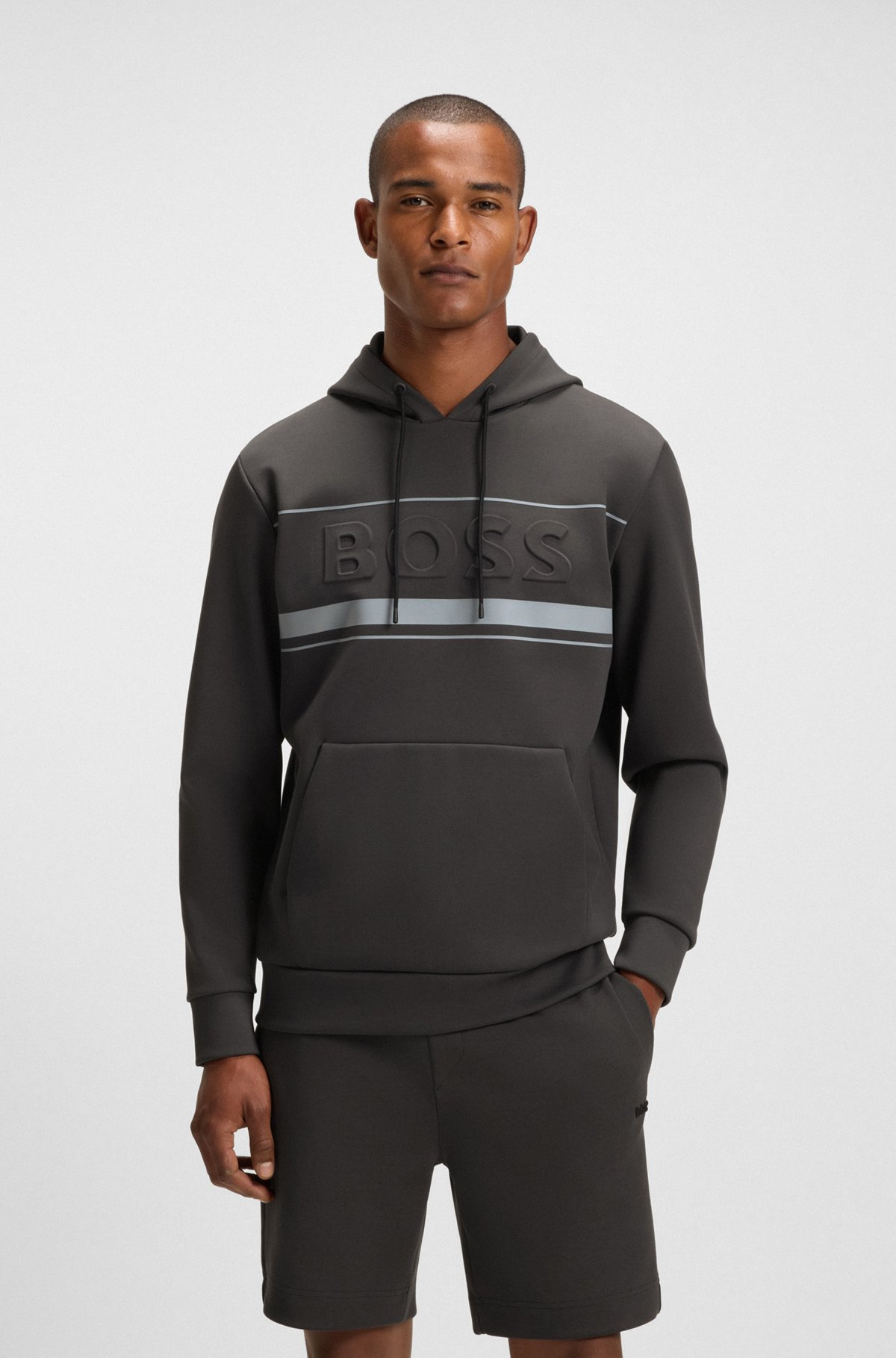 HOODIE WITH STRIPE DETAILS - 2
