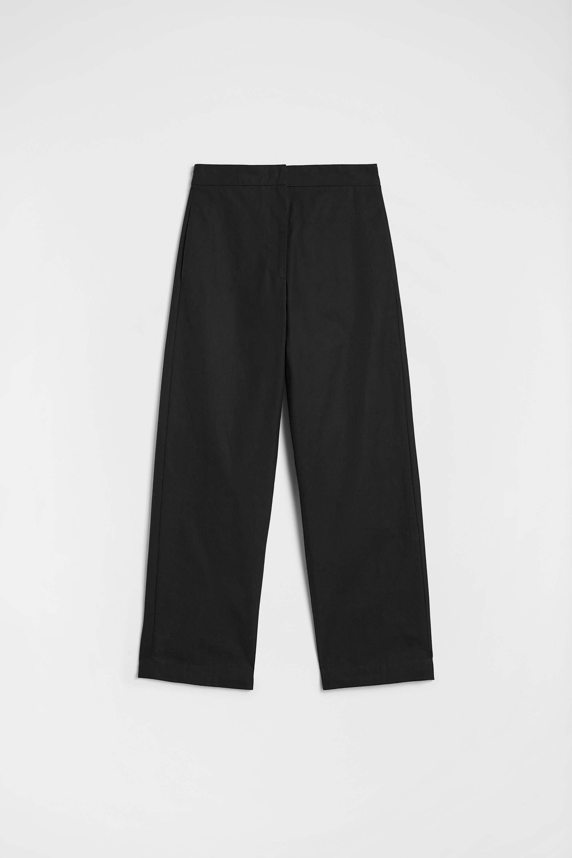 Cotton Tapered Trousers - 1