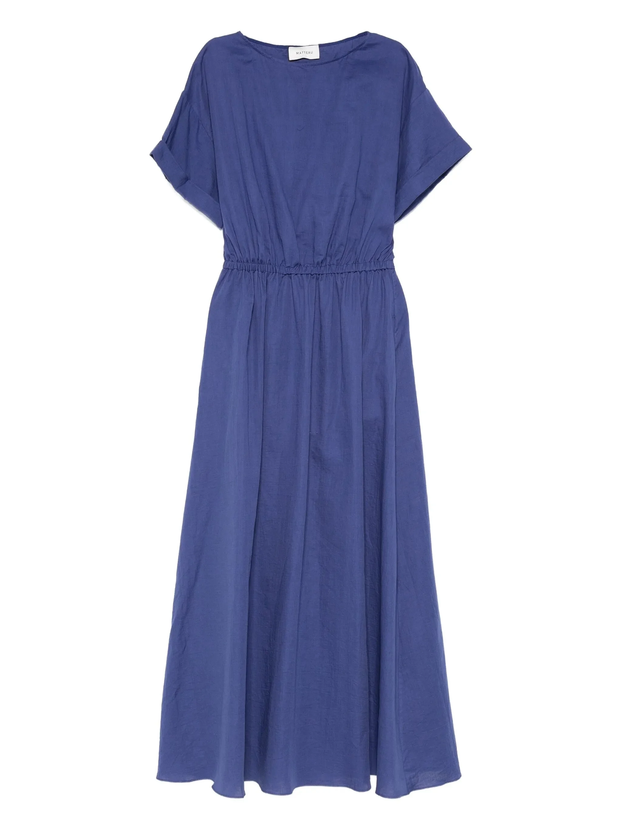 short-sleeve midi dress - 1