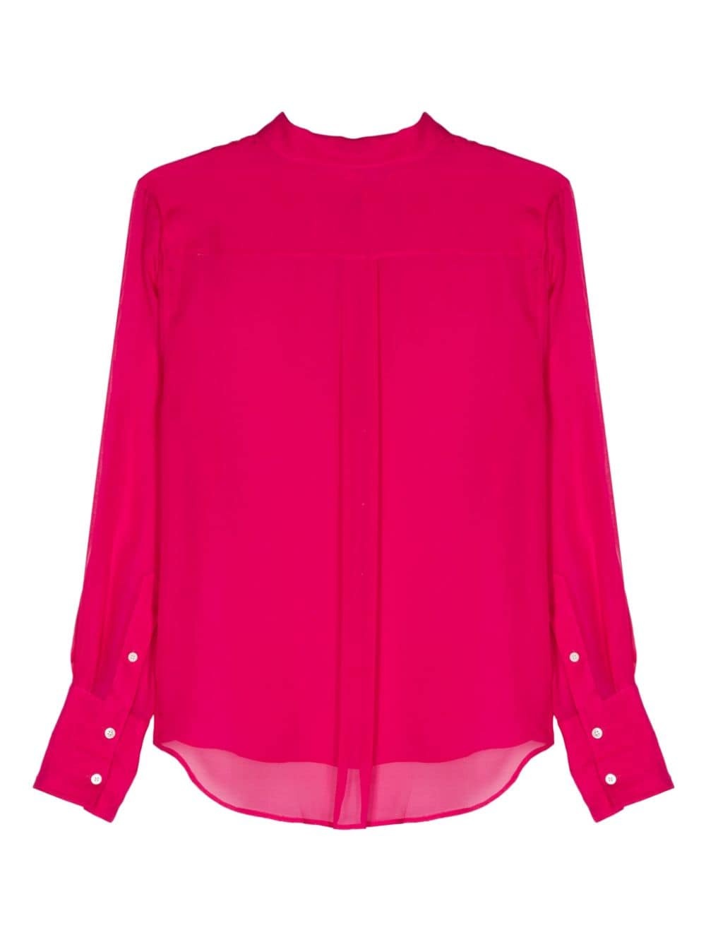 sheer silk shirt - 2