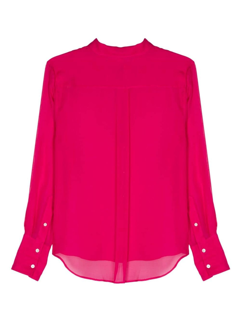 Helmut Lang sheer silk shirt outlook