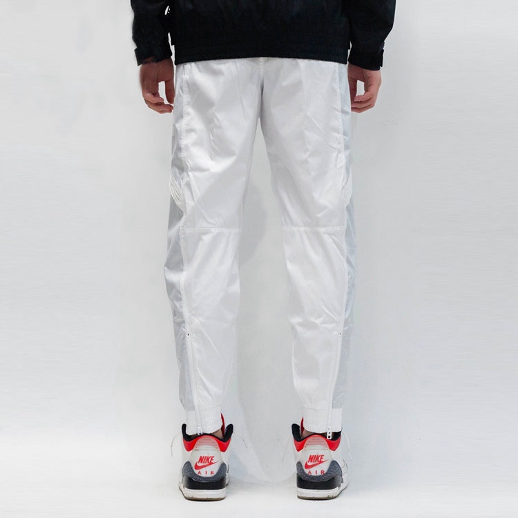 Nike Air Contrast Stitched Windproof Tie Woven Sweatpants For Men White DA0241-100 - 5