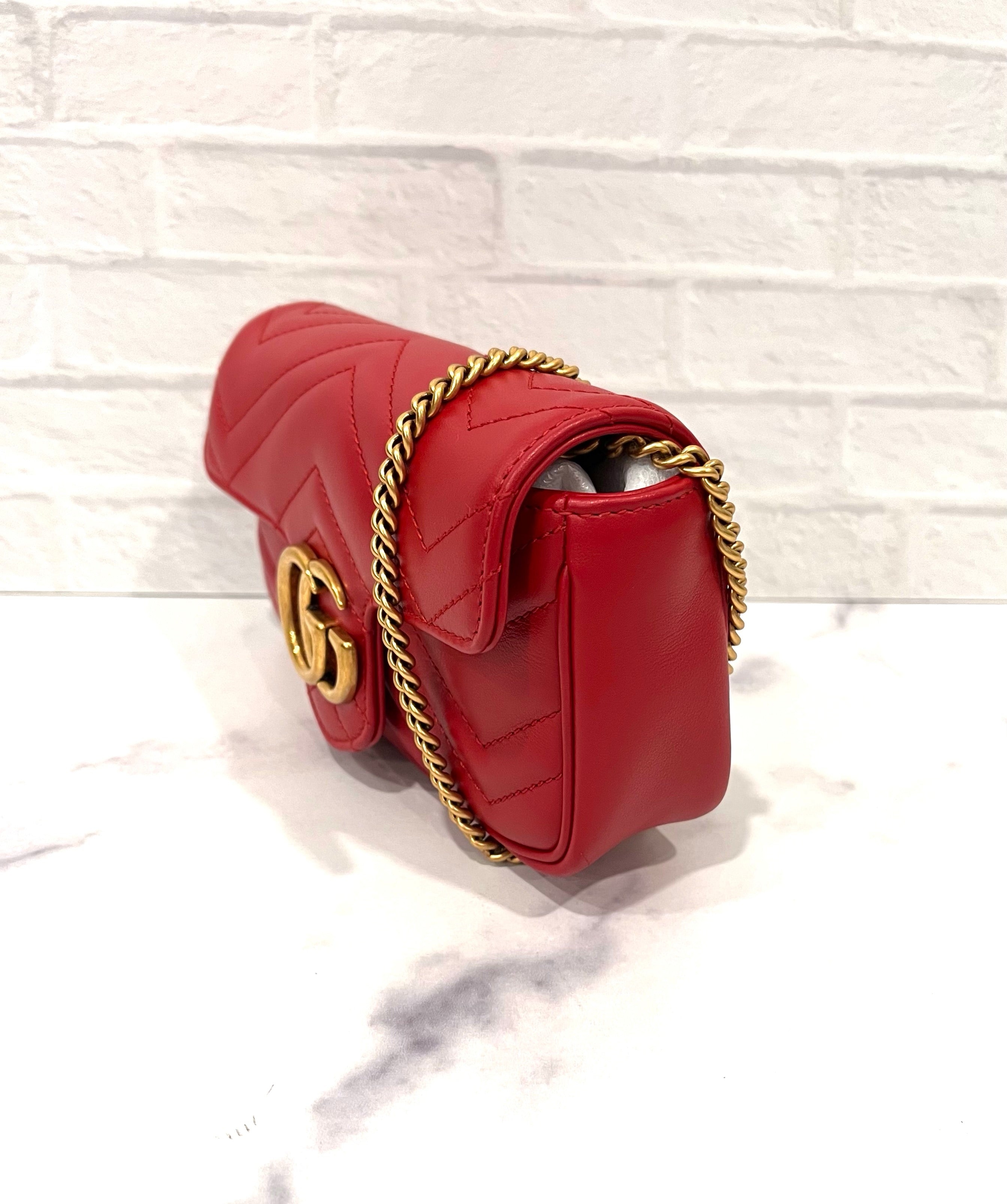 Gucci Marmont Double G Leather Crossbody Bag - 3