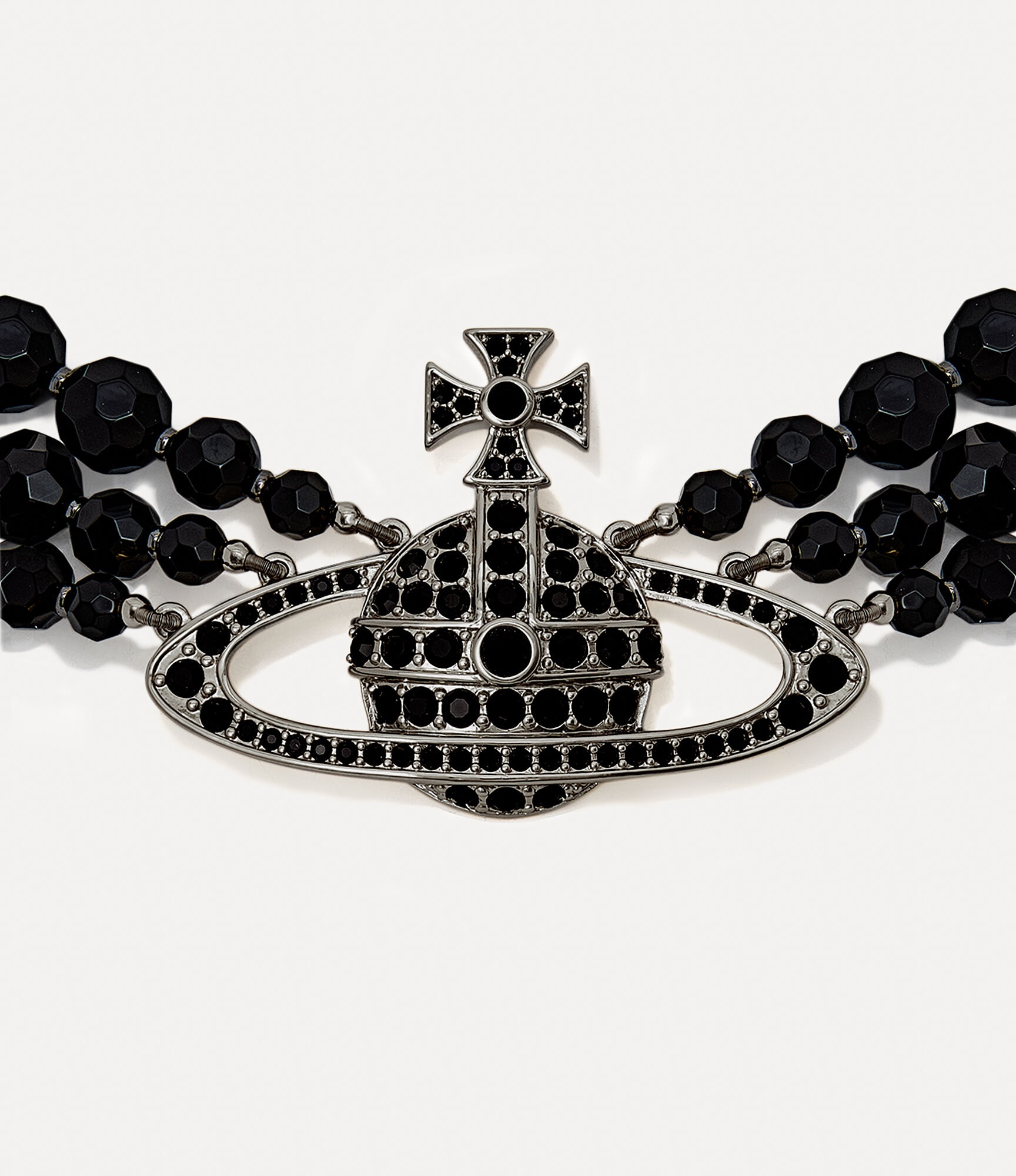MAN. MESSALINE THREE ROW CHOKER 2