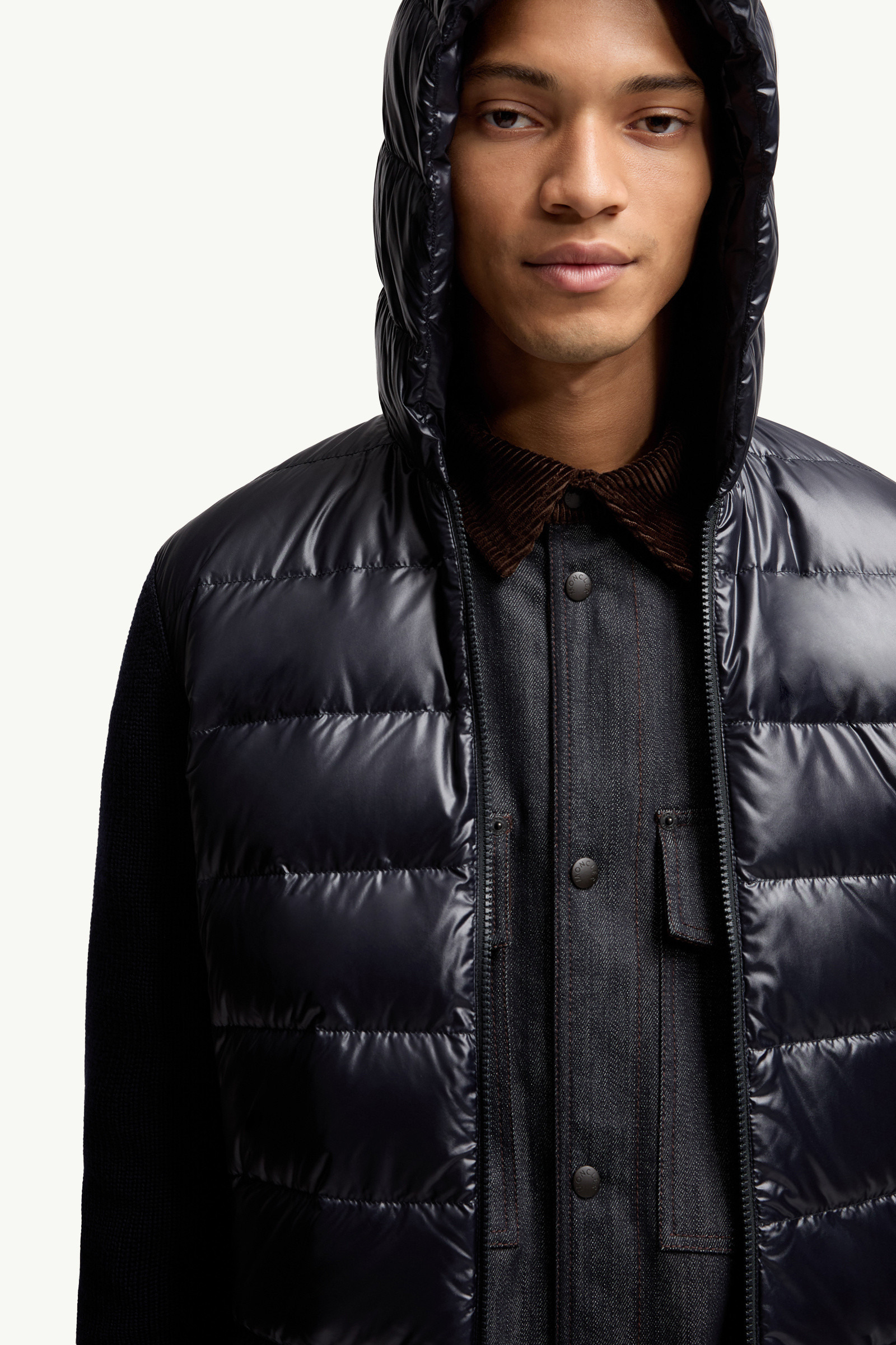 Padded Wool Zip-Up Hoodie - 6