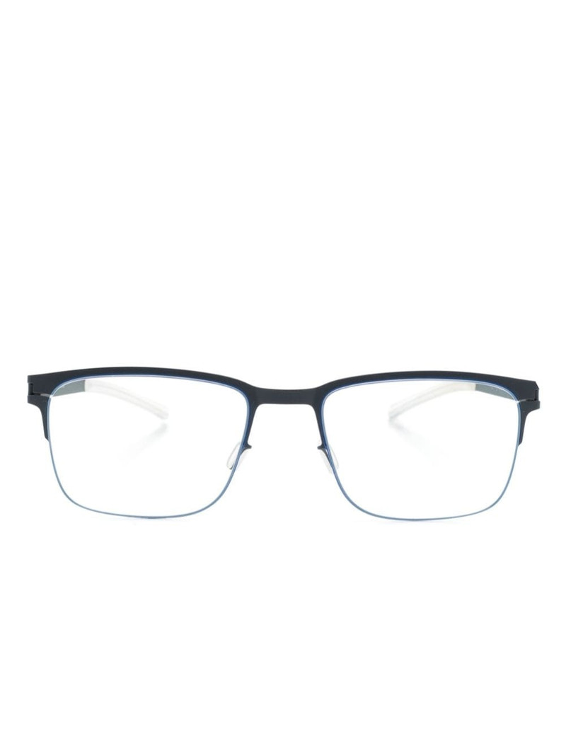 rectangle-frame metal glasses 1