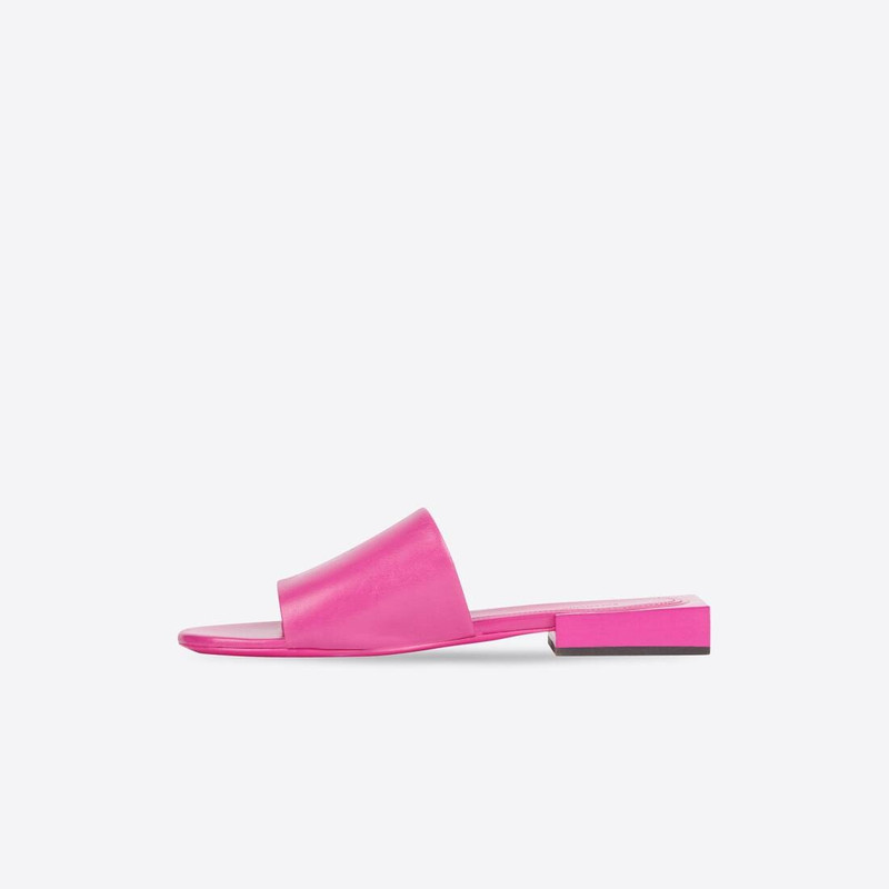 Women's Box Mule in Fuchsia 4