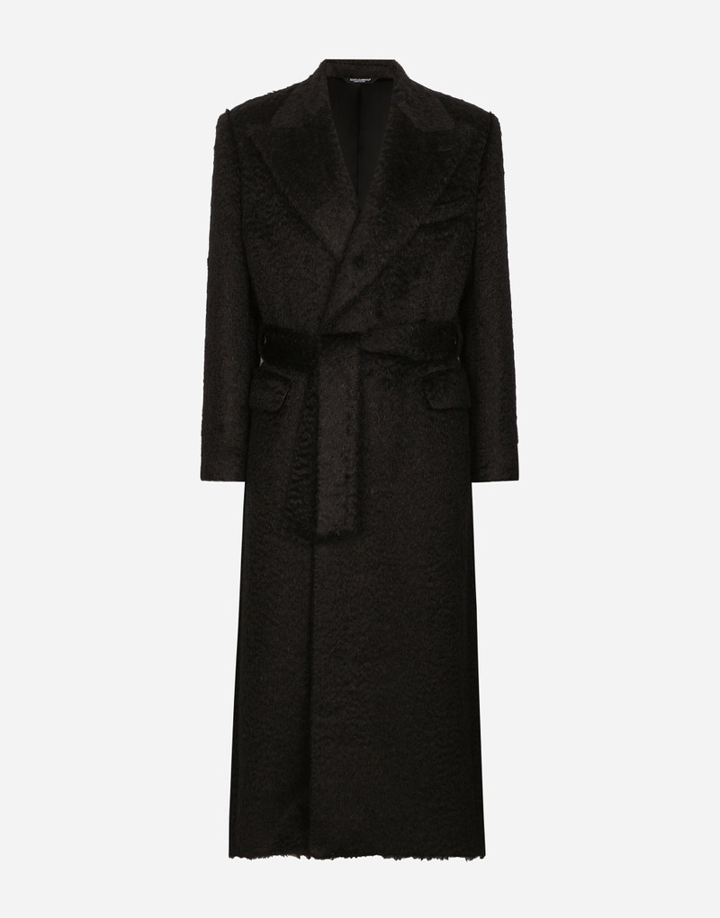 Belted oversize wool coat 1