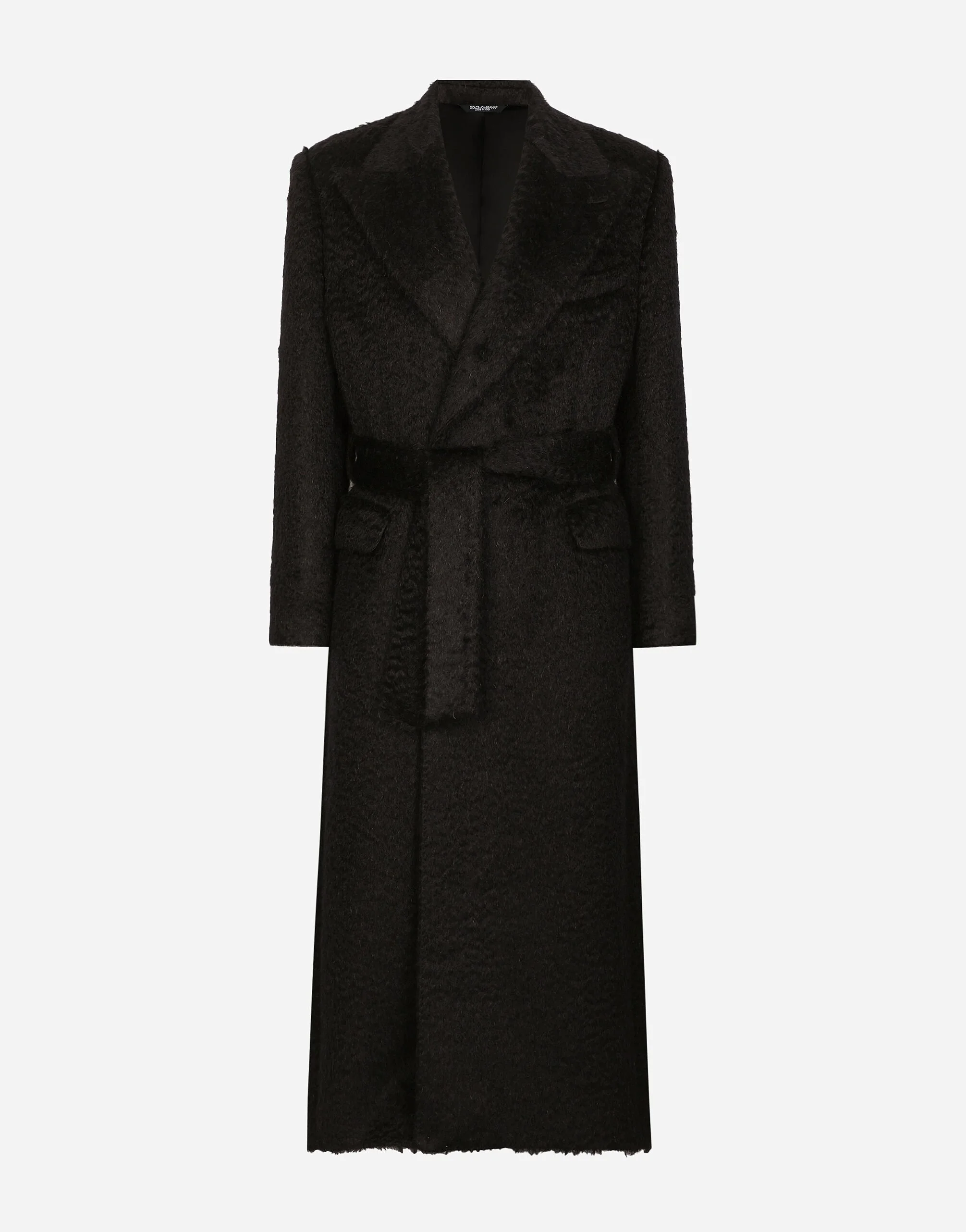 Belted oversize wool coat - 1