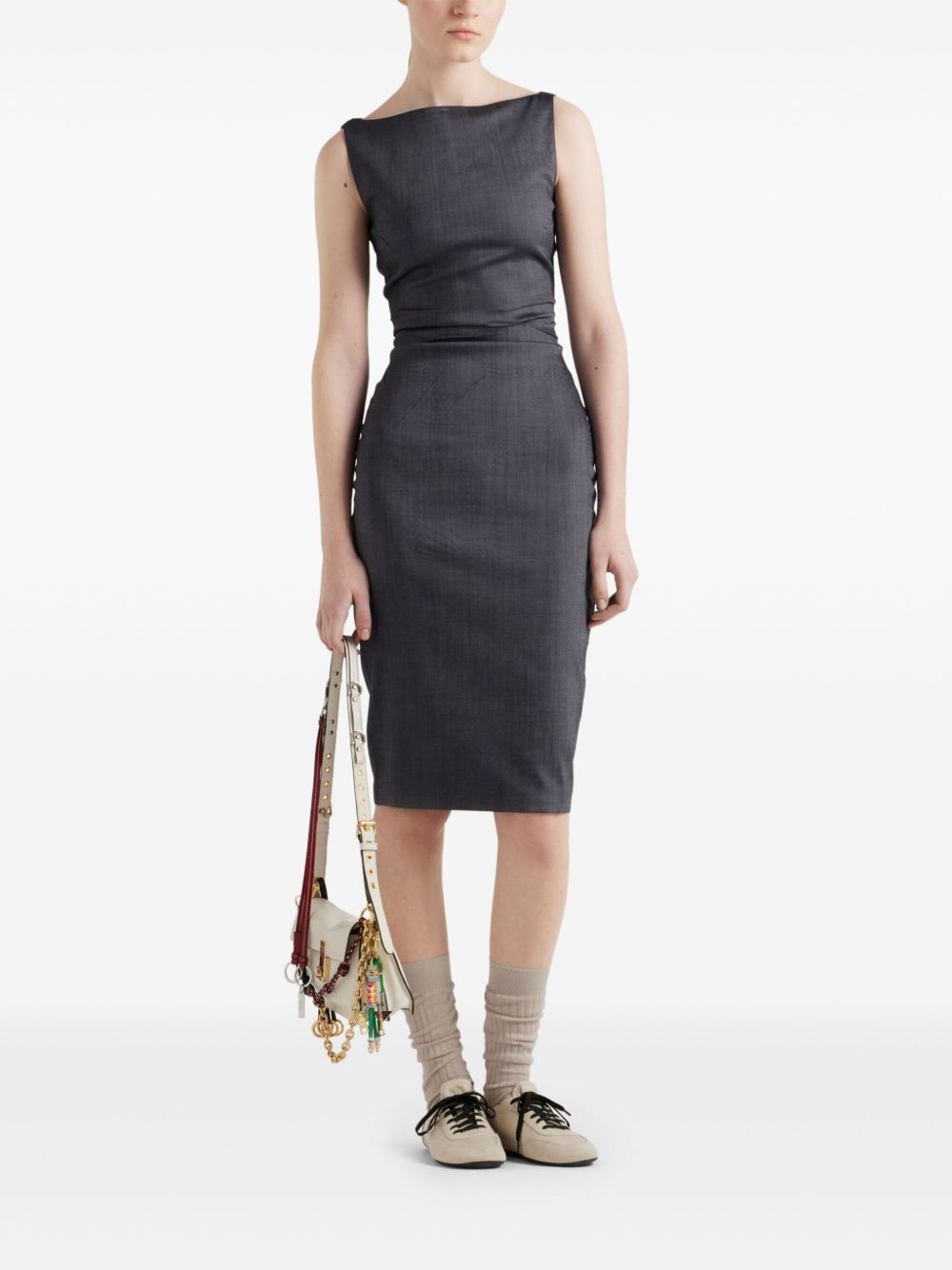 stretch ruched dress - 2