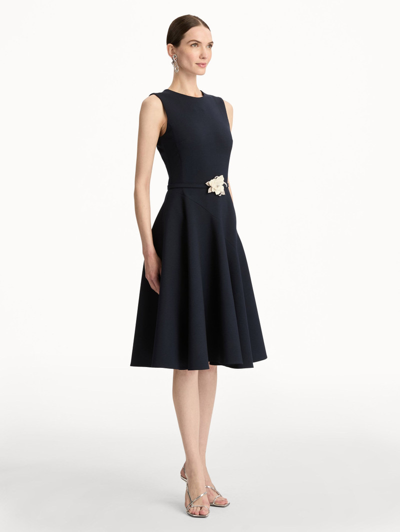 FLORAL BELT SLEEVELESS DRESS 4