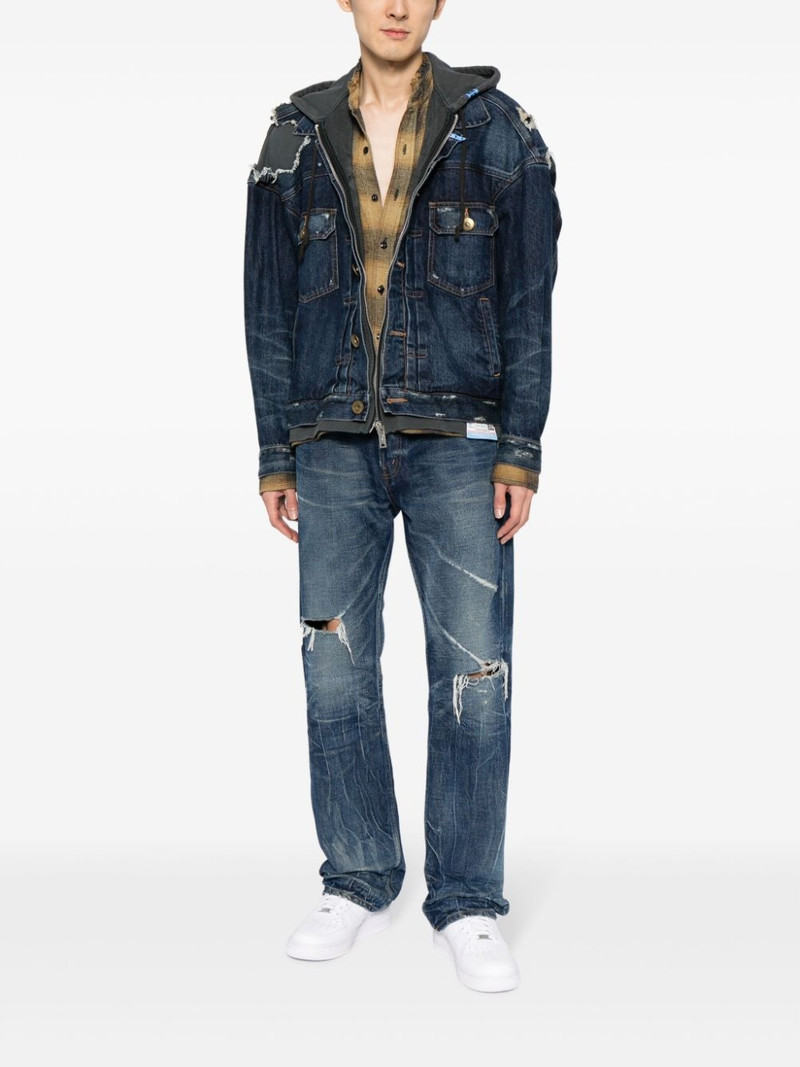 Maison MIHARAYASUHIRO Mix layered denim jacket outlook