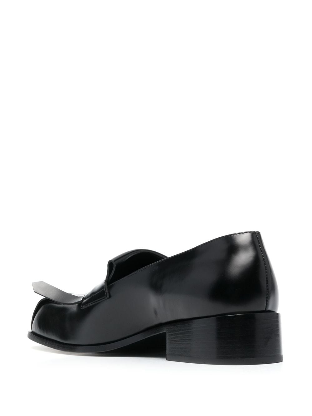 fringed leather loafers - 3