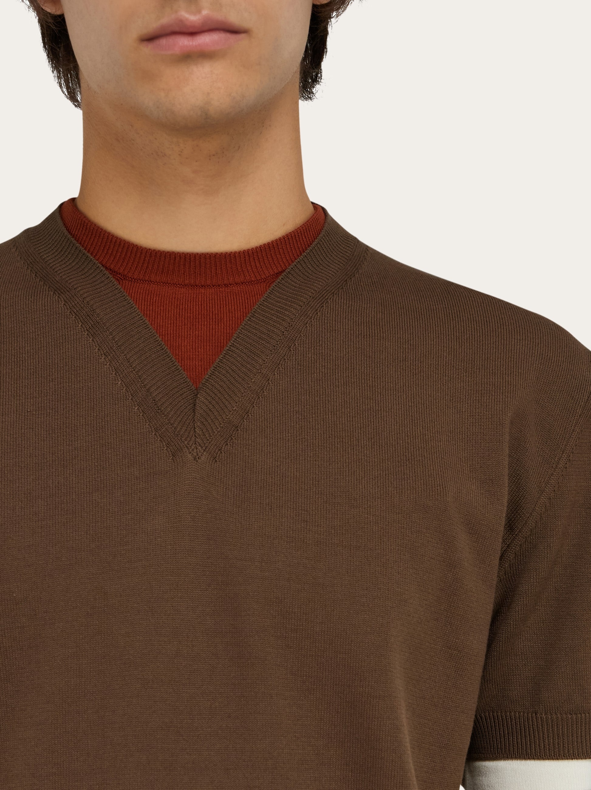 Tシャツ・カットソー SALVATORE FERRAGAMO Mud Wool Sweater Tシャツ・カットソー SALVATORE FERRAGAMO Mud Wool Sweater NWT