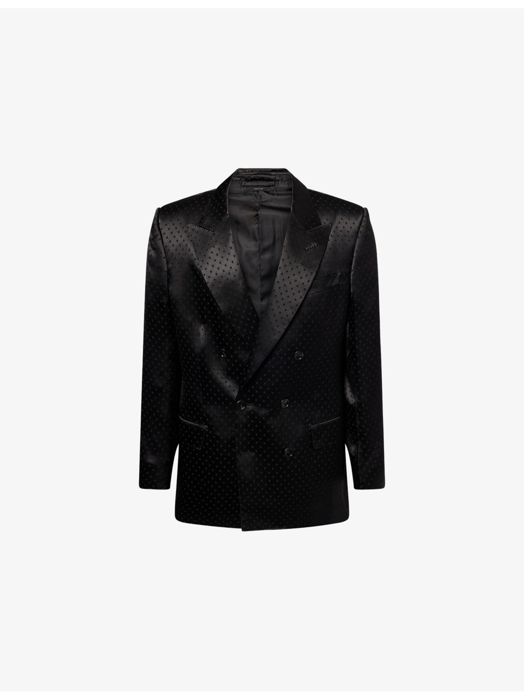 Jacquard Double-Breasted Silk-Blend Jacket - 1