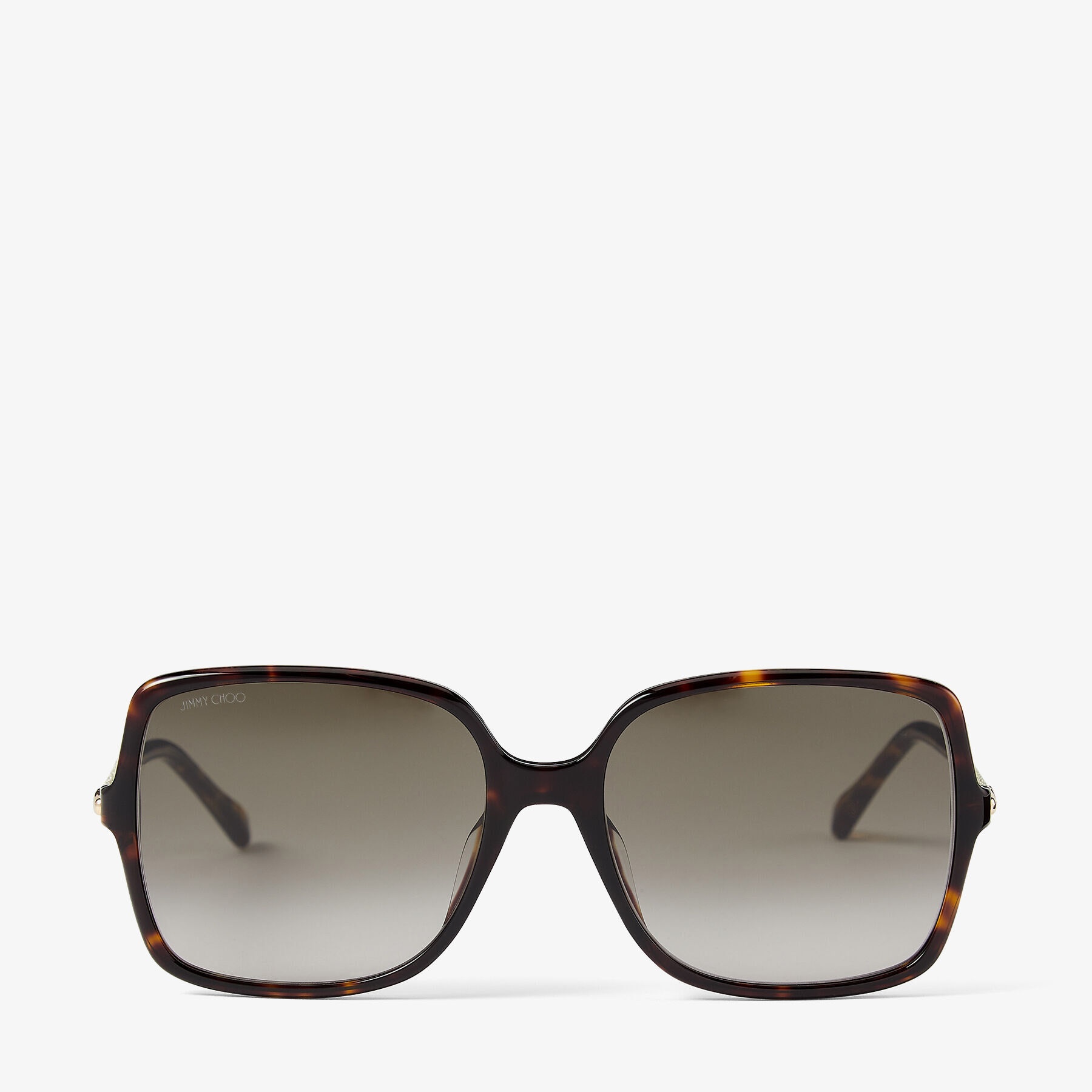 Eppie
Dark Havana Square-Frame Sunglasses with Gold Glitter - 1