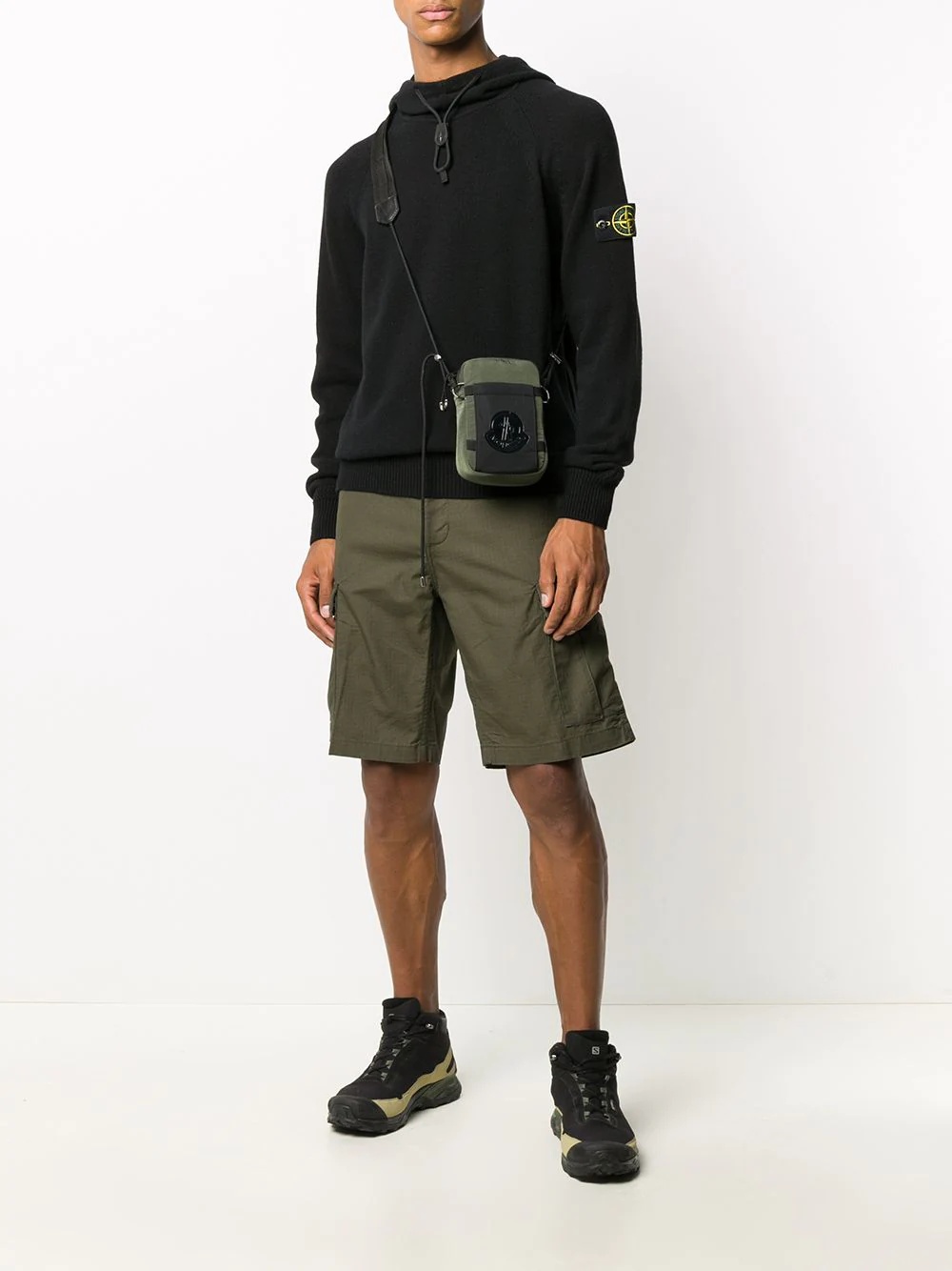side logo patch shorts - 2