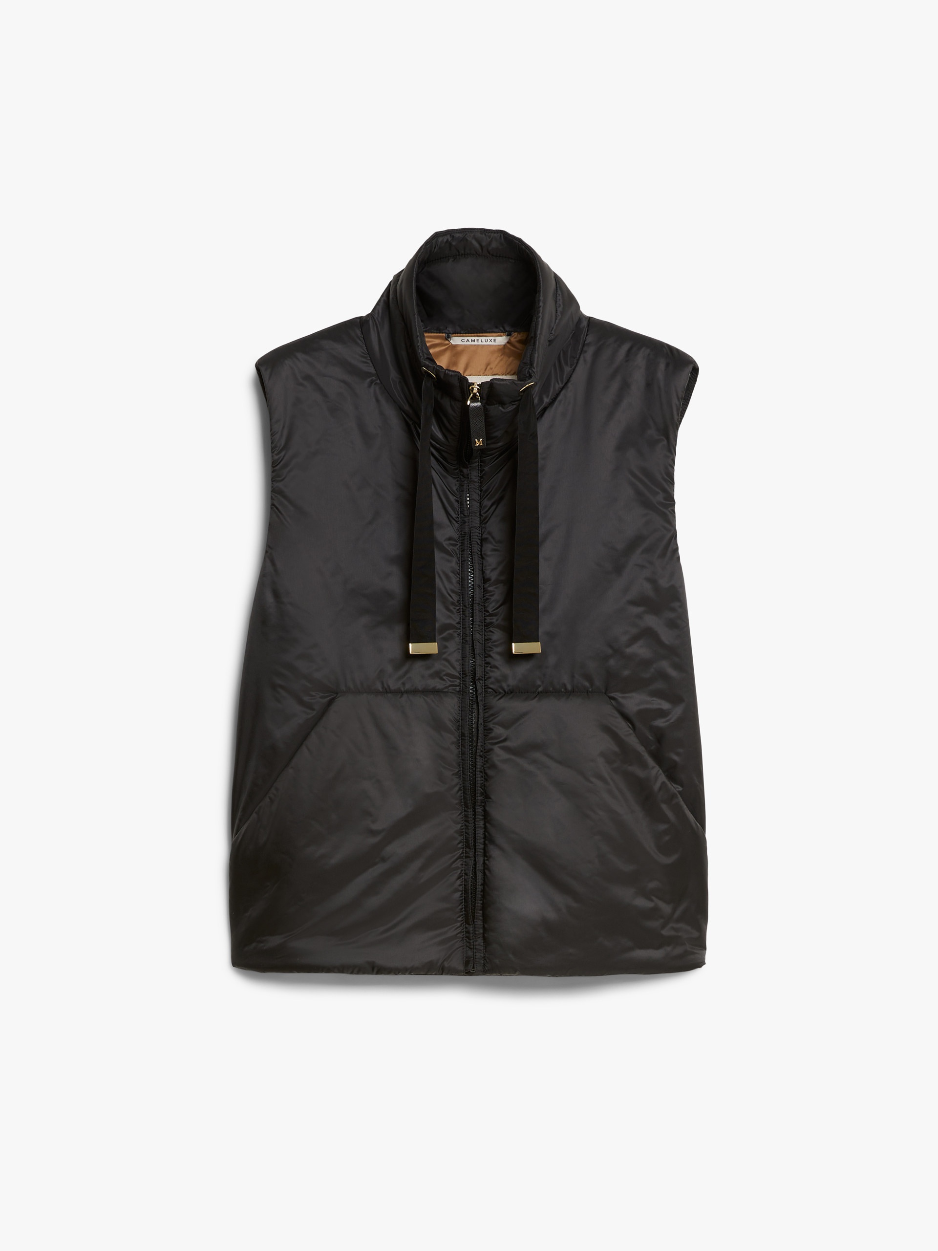 GREENVEST Water-repellent canvas gilet with a stand-up collar - 1