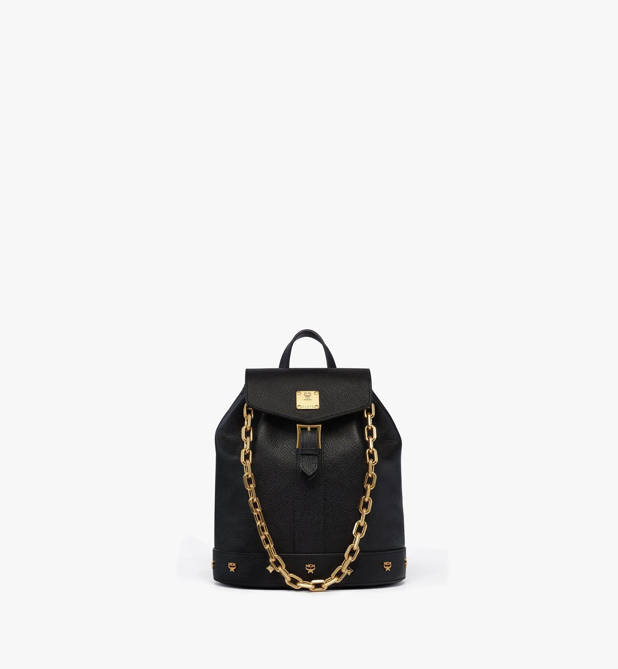 Pina Drawstring Backpack in Studded Calfskin - 1