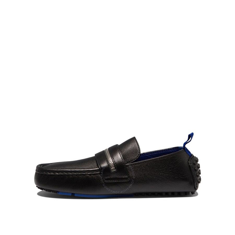 Burberry Motor Zip-Detail Leather Loafers - 3