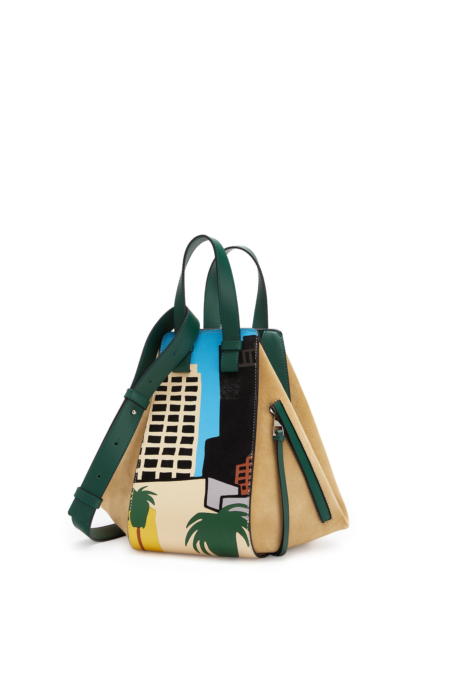 Small L.A. Series Hammock bag in classic calfskin and suede - 1