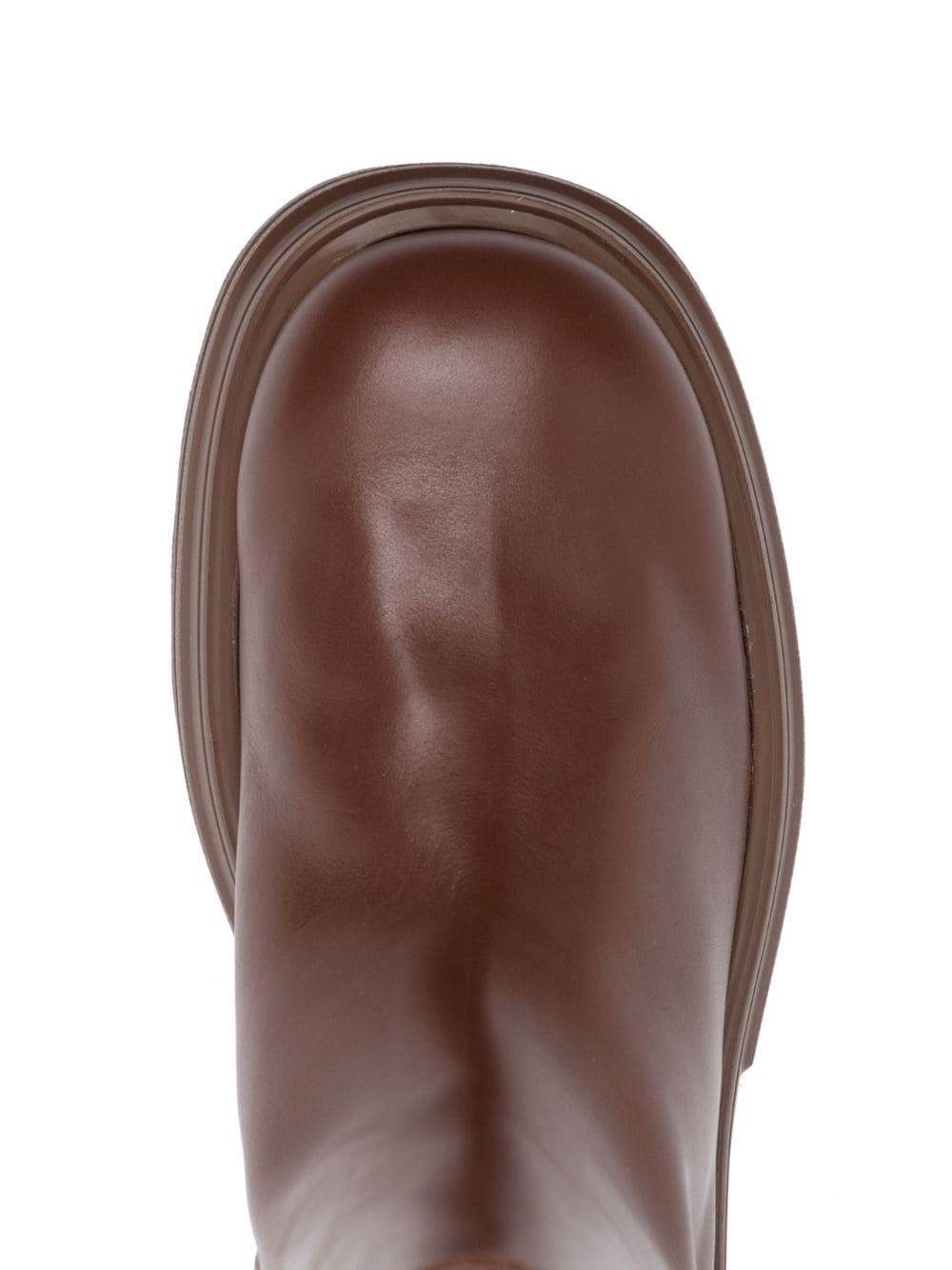 zip-up leather boots - 4