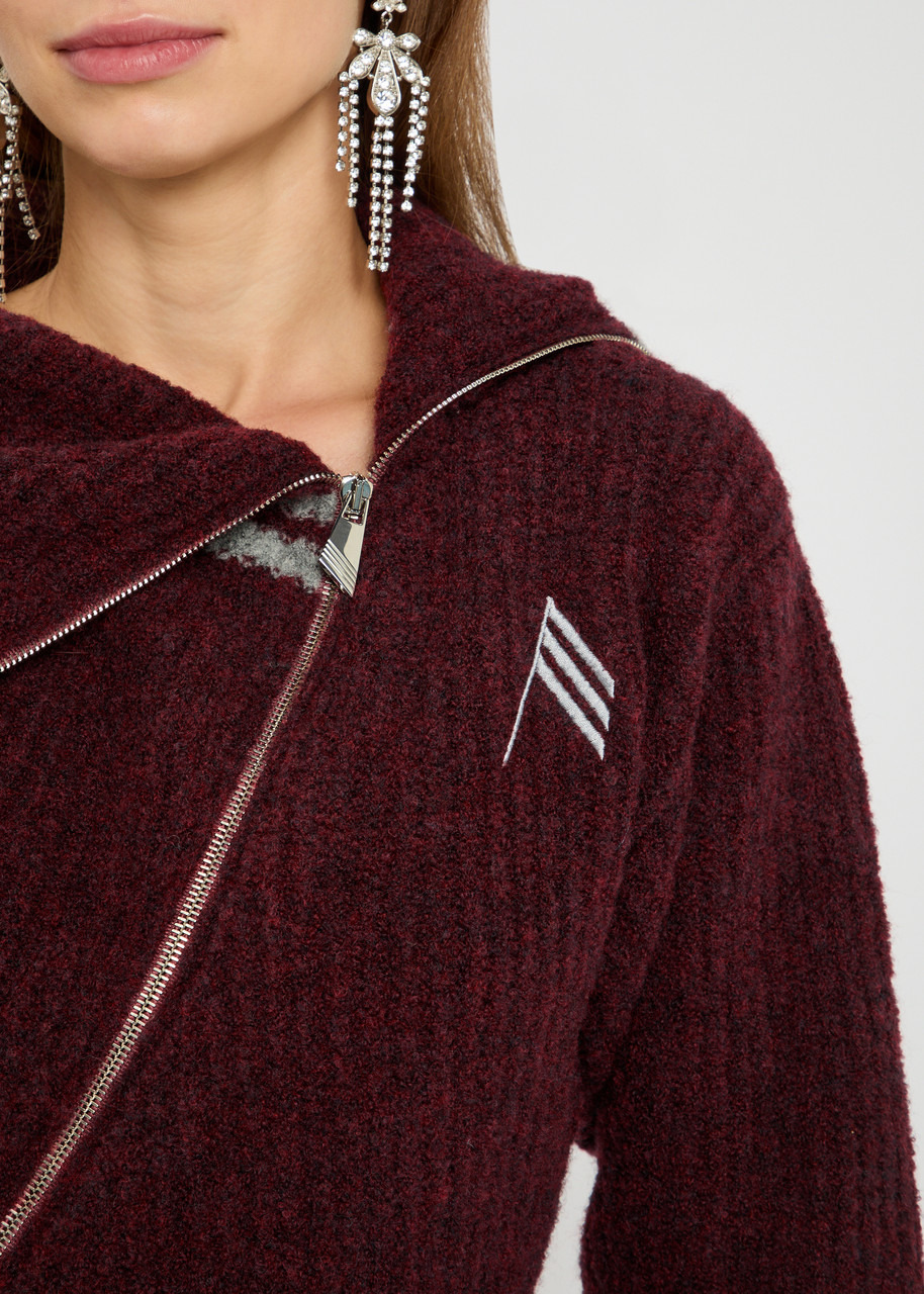 The Attico Striped Wool-blend Cardigan - 5