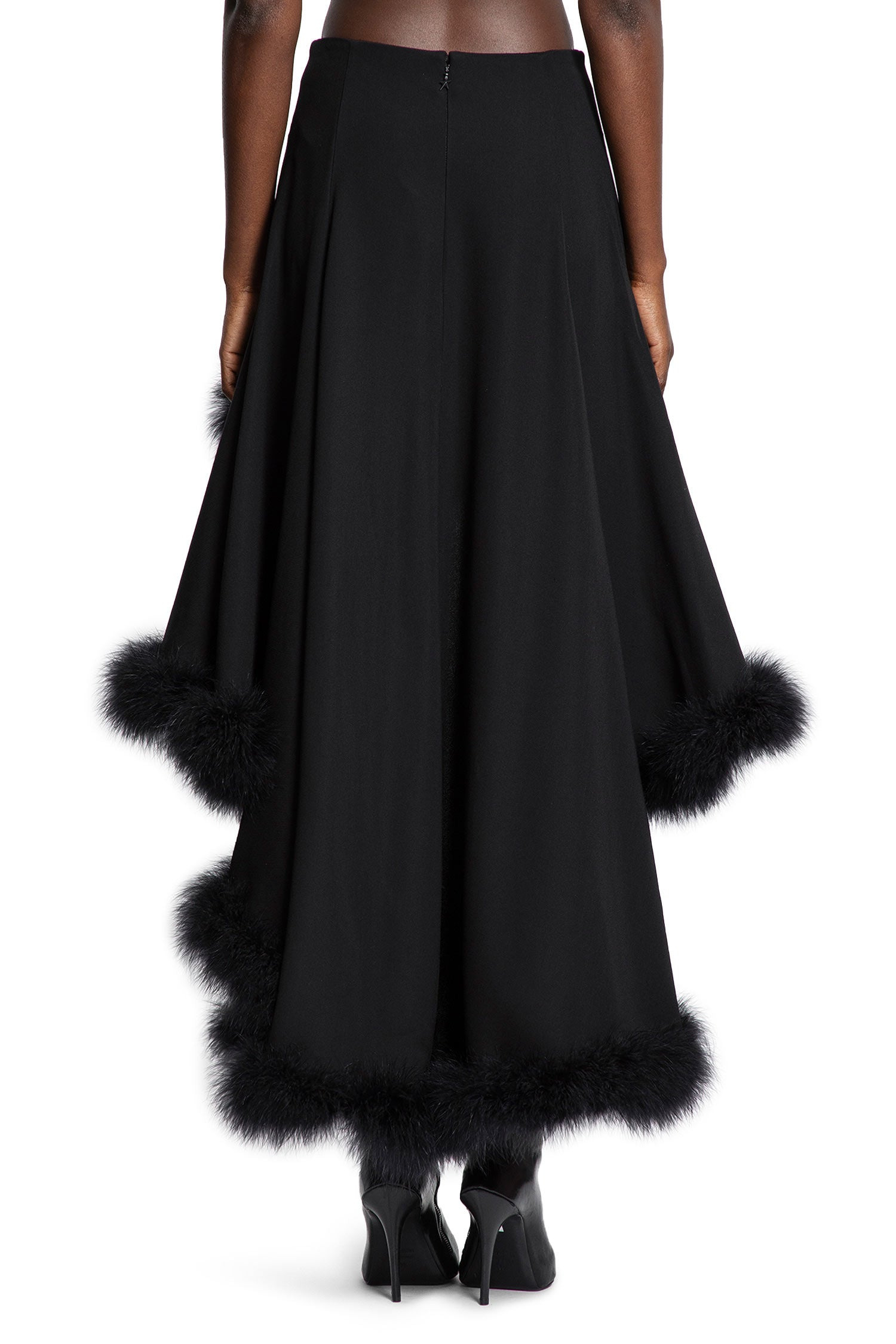 Marabou Asymmetric Skirt - 3