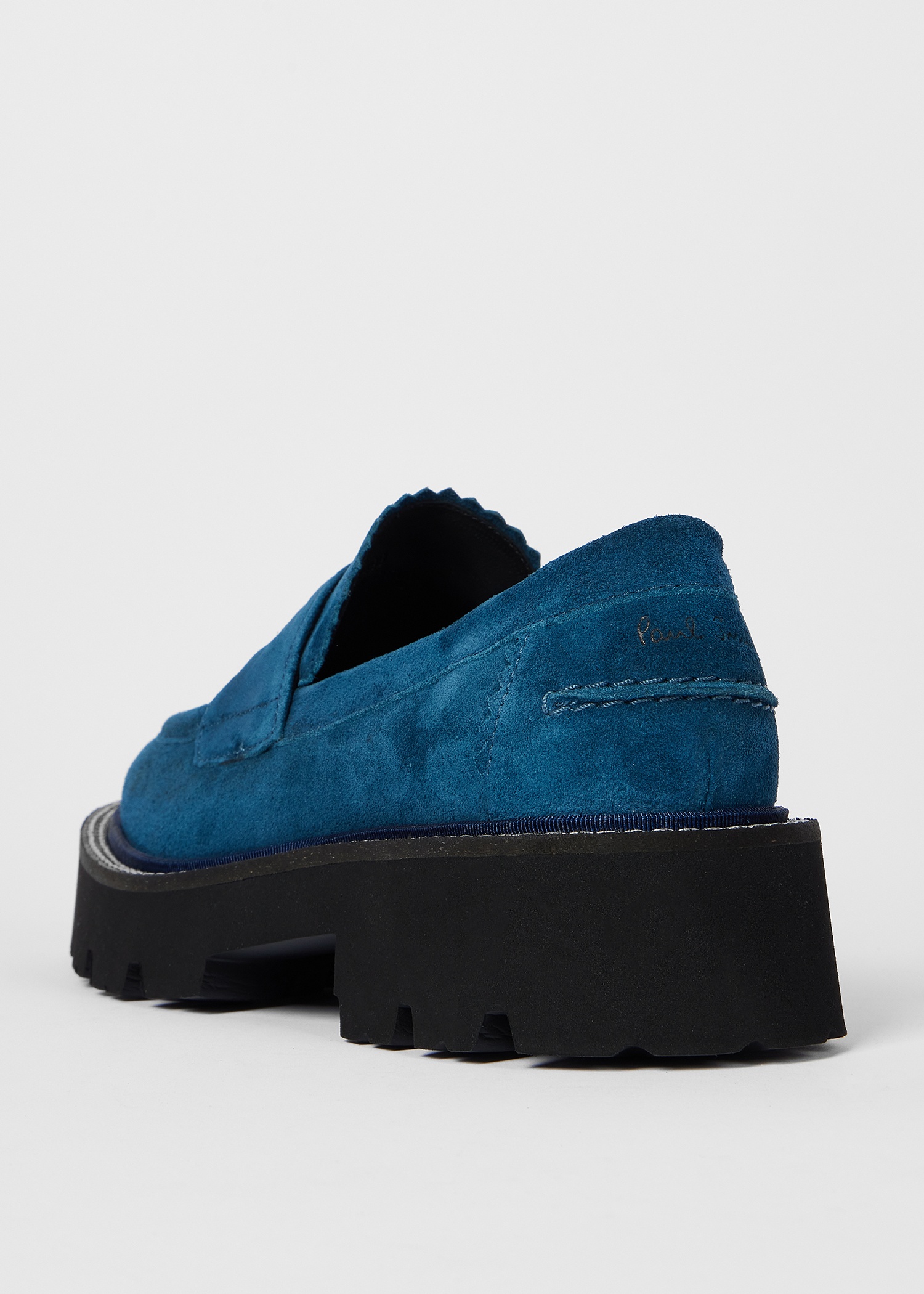 Women's Petrol Blue Chunky 'Magpie' Loafers - 5