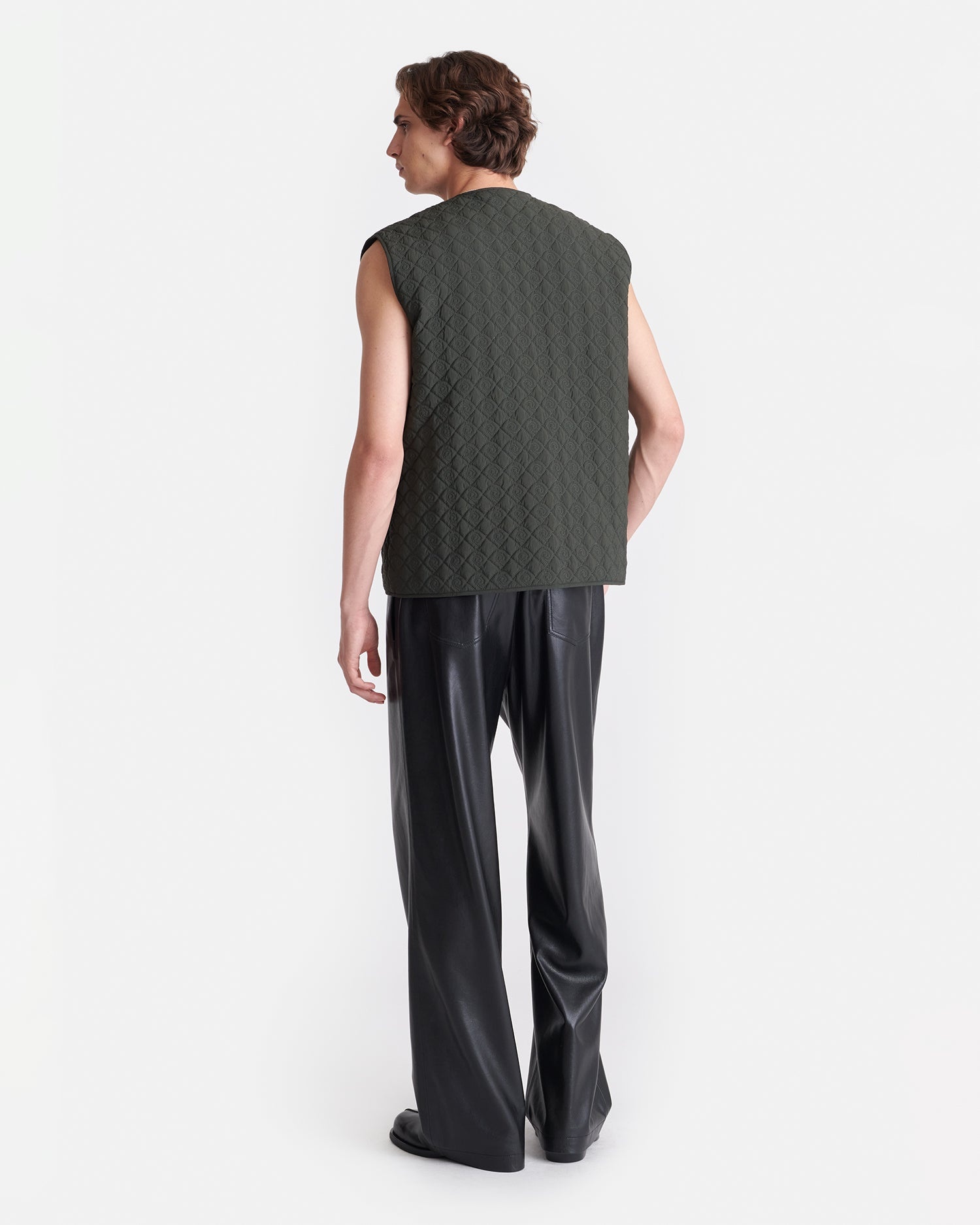 Quilted Tech Poplin Vest - 4