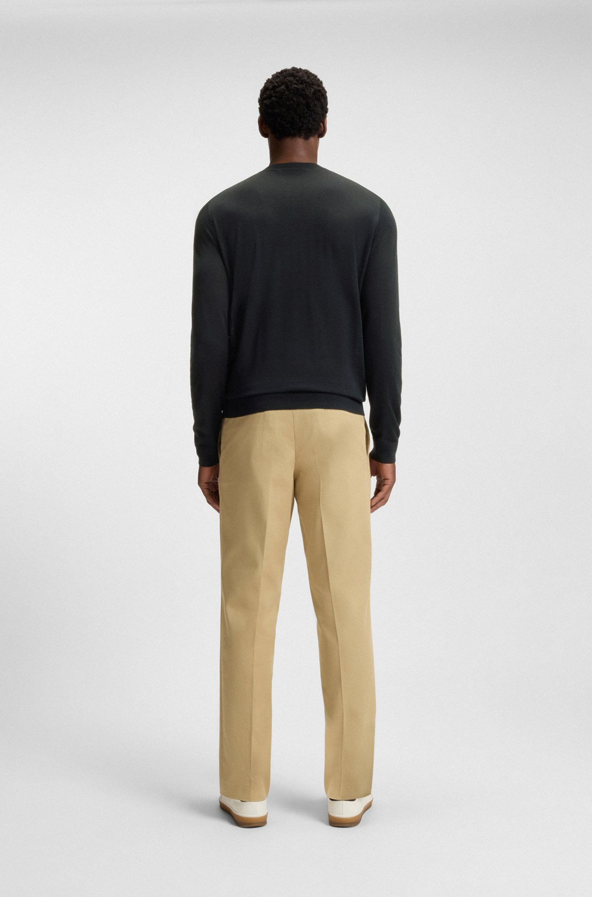 BECKHAM X BOSS REGULAR-FIT SWEATER IN VIRGIN WOOL - 5