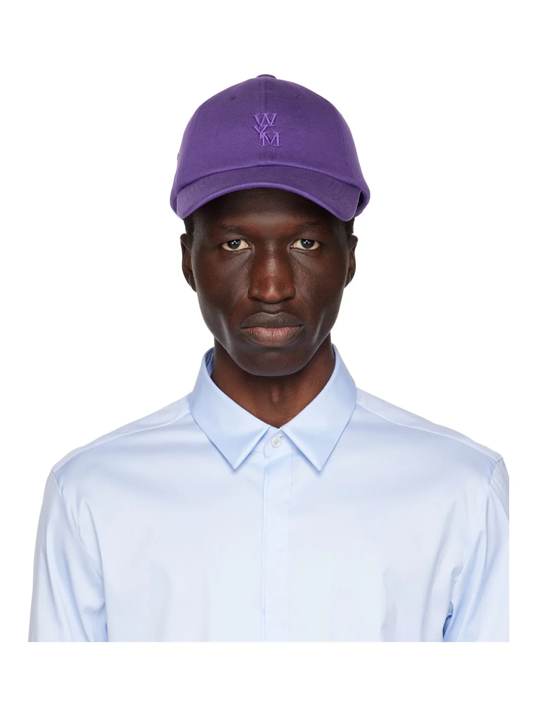 Purple Embroidered Cap - 1