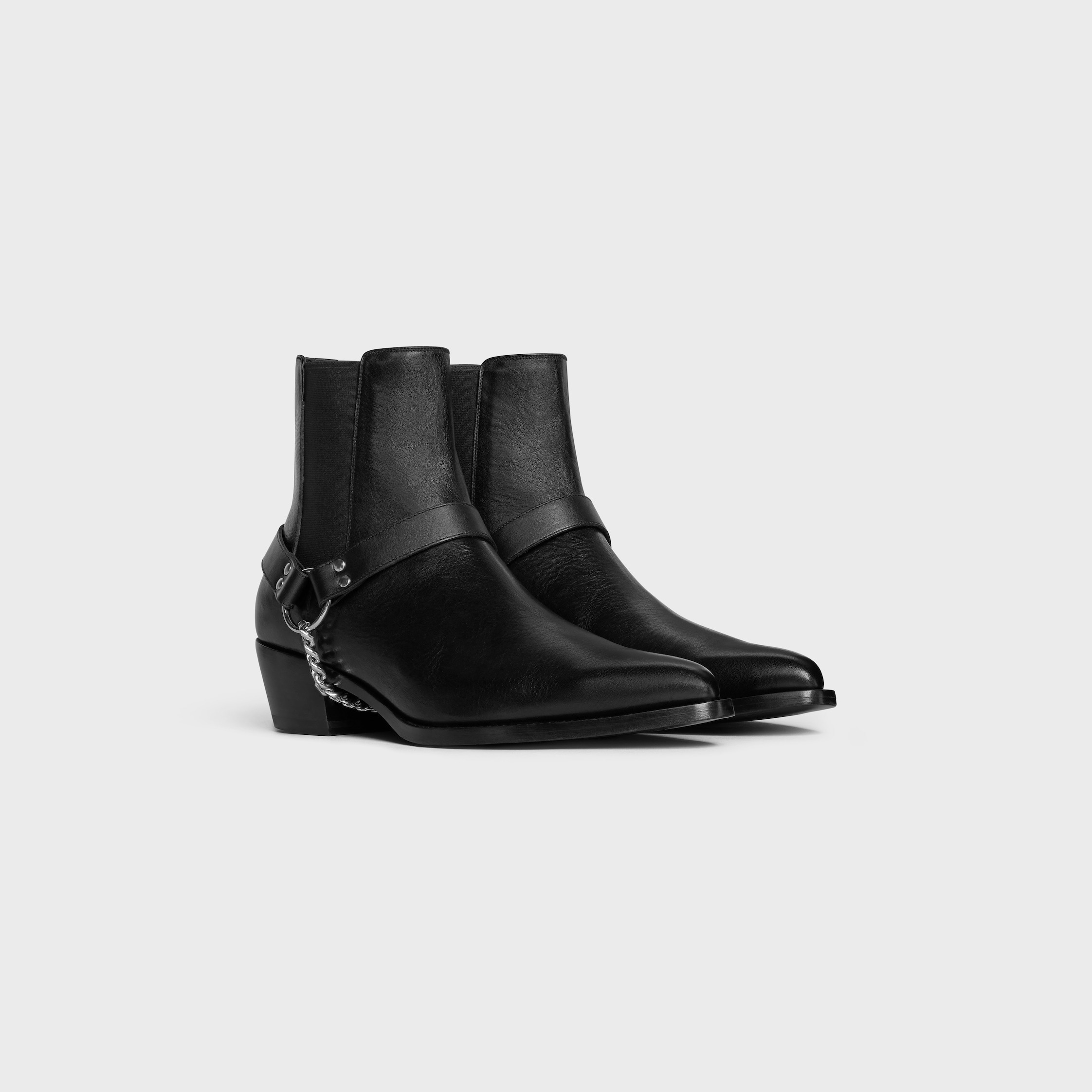 CELINE CAMARGUE BIKER CHELSEA BOOT in CALFSKIN - VEGETAL TANNING - 2