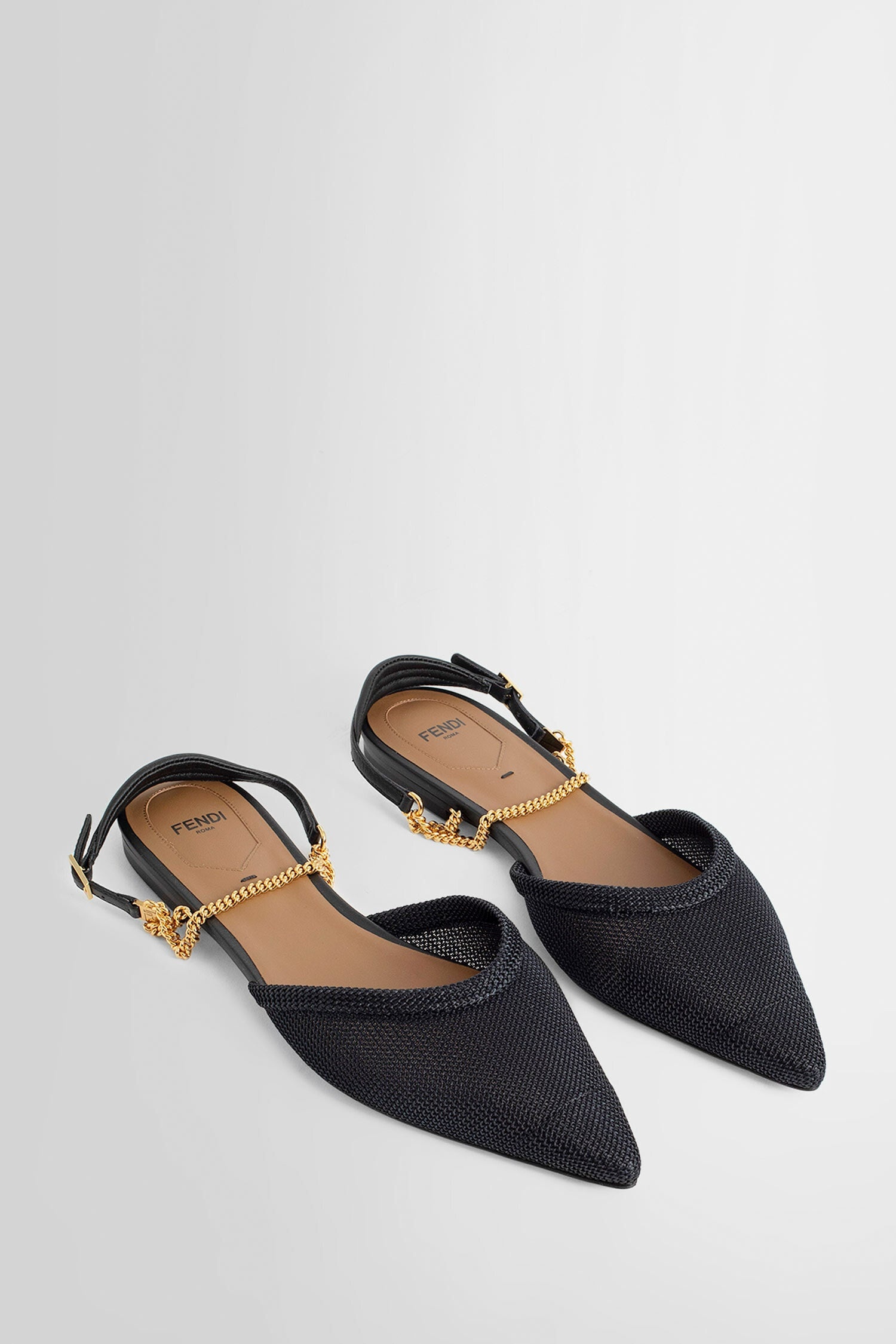 FENDI WOMAN BLACK FLATS - 6