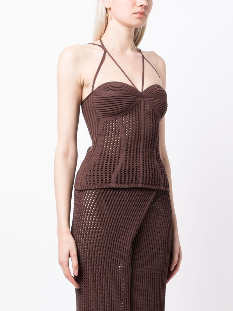 halterneck knitted top 3