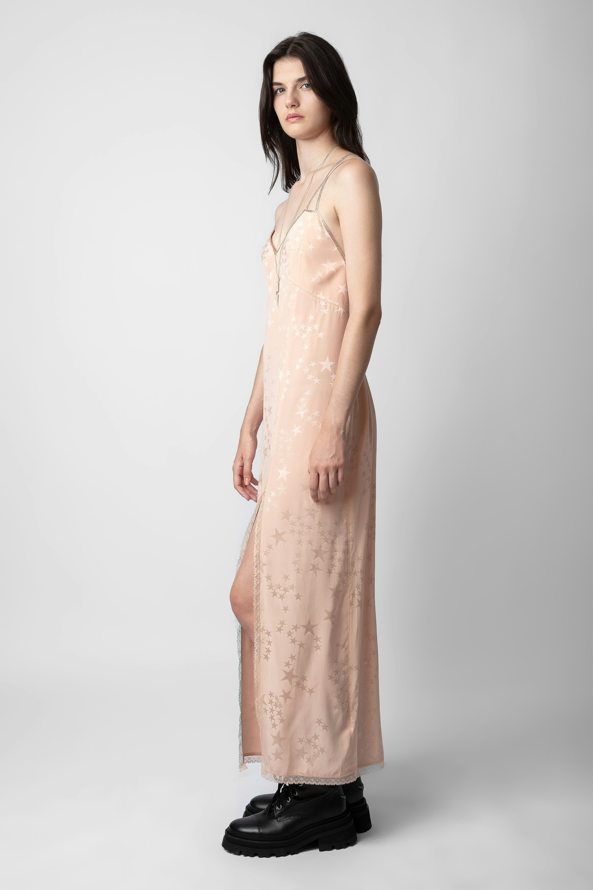 Rohal Silk Jacquard Dress - 3