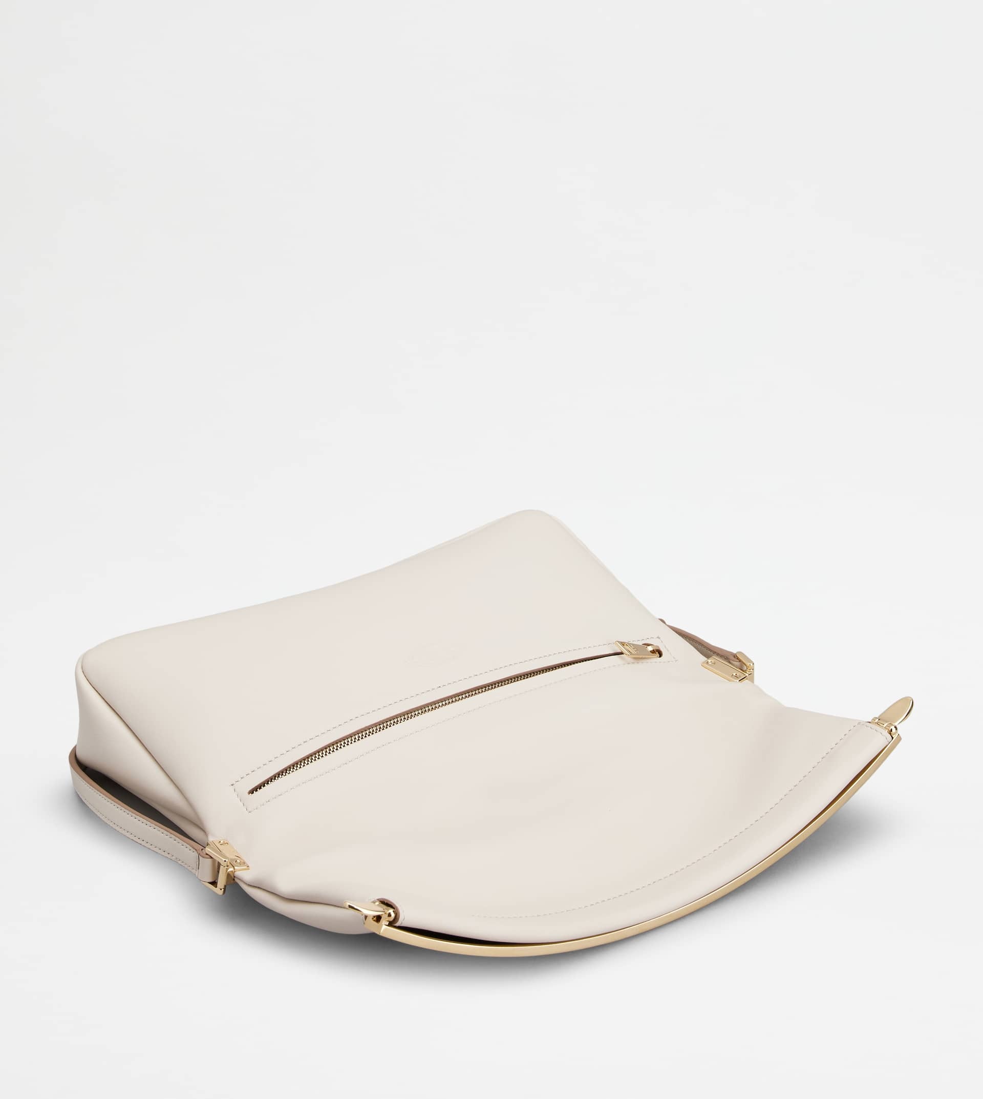 TOD'S MAGENTA BAG FLAP BAG IN LEATHER SMALL - WHITE - 4