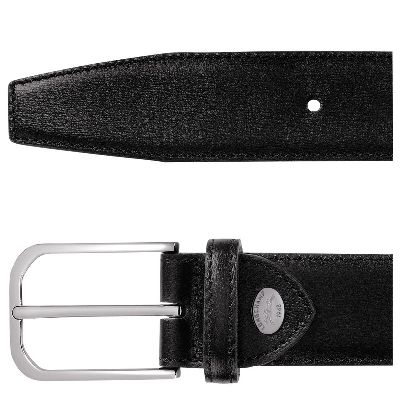 Longchamp Longchamp Business Men's belt Black - Leather outlook
