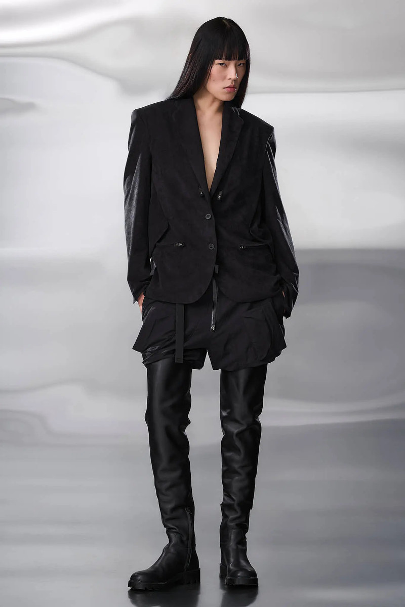 J130-TO Scrim Laced Ultra-Microfiber Blazer 42