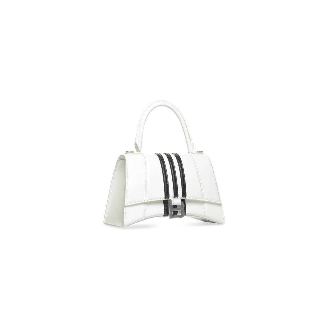 Women's Balenciaga / Adidas Hourglass Small Handbag In Box in Optic White - 2